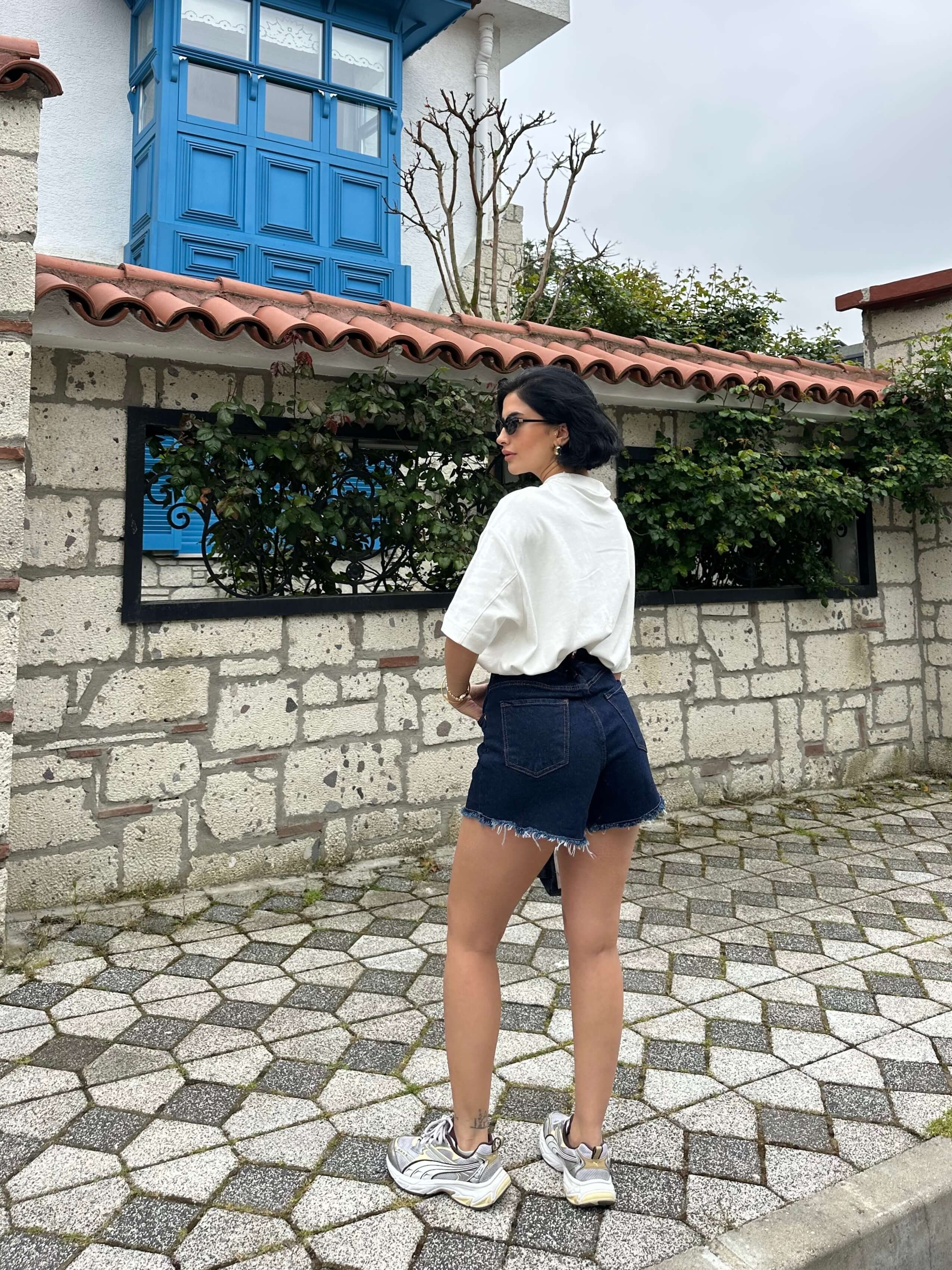 MUFIA NAVY BLUE JEAN ŞORT