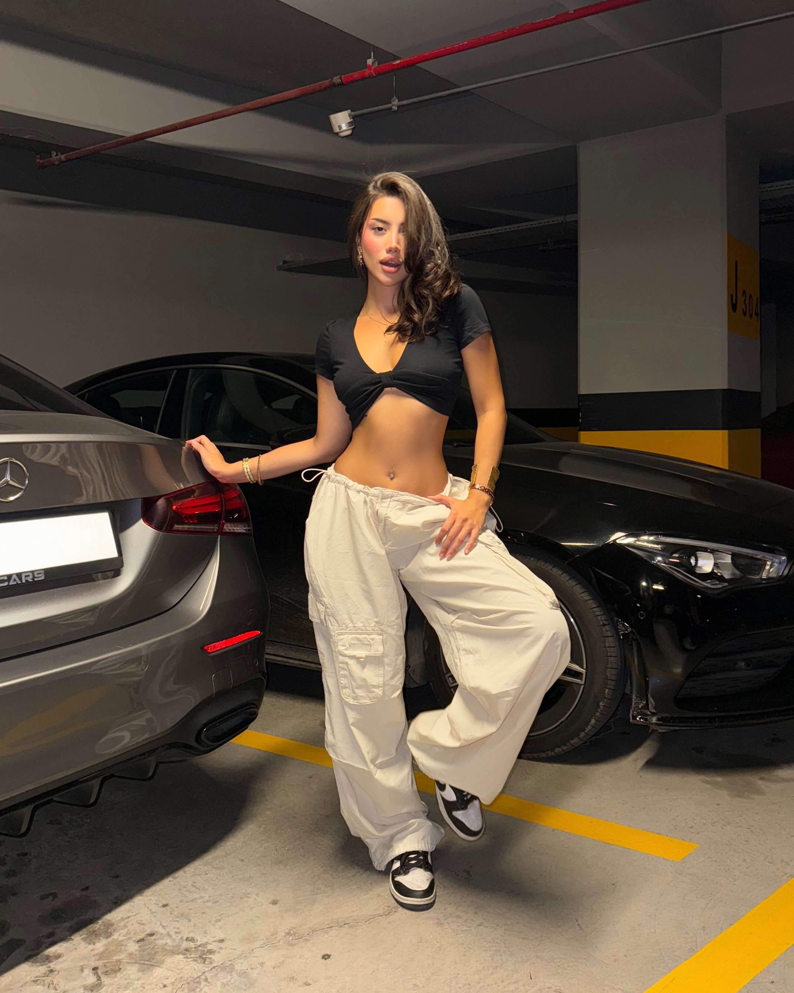 FREDDY CREAM LASTİKLİ BAGGY PARAŞÜT PANTOLON