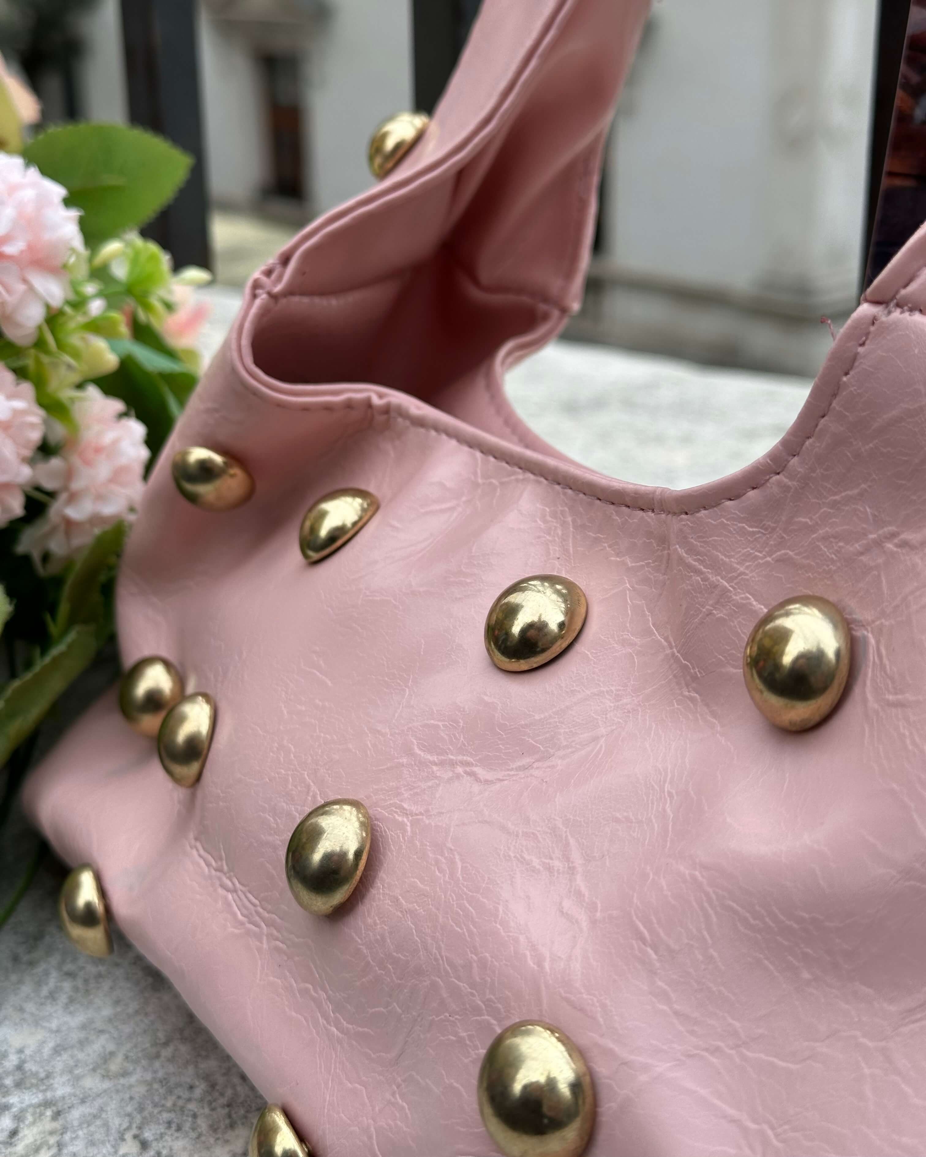 ALYCIA POWDER PINK ZIMBALI KOL ÇANTASI