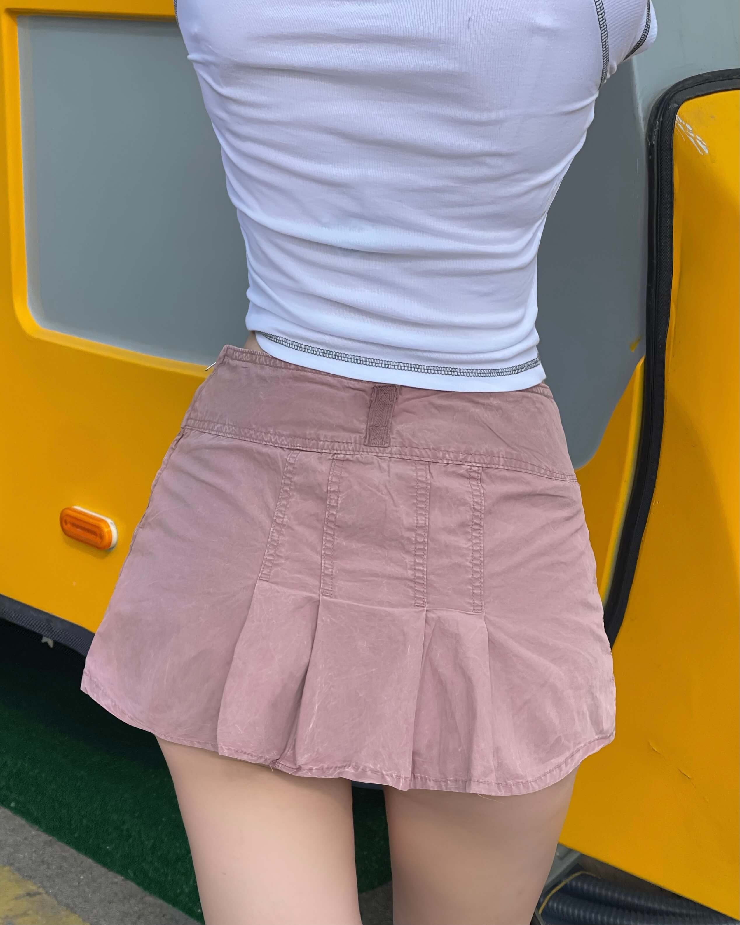 UTILITY PINK KARGO MİNİ ETEK