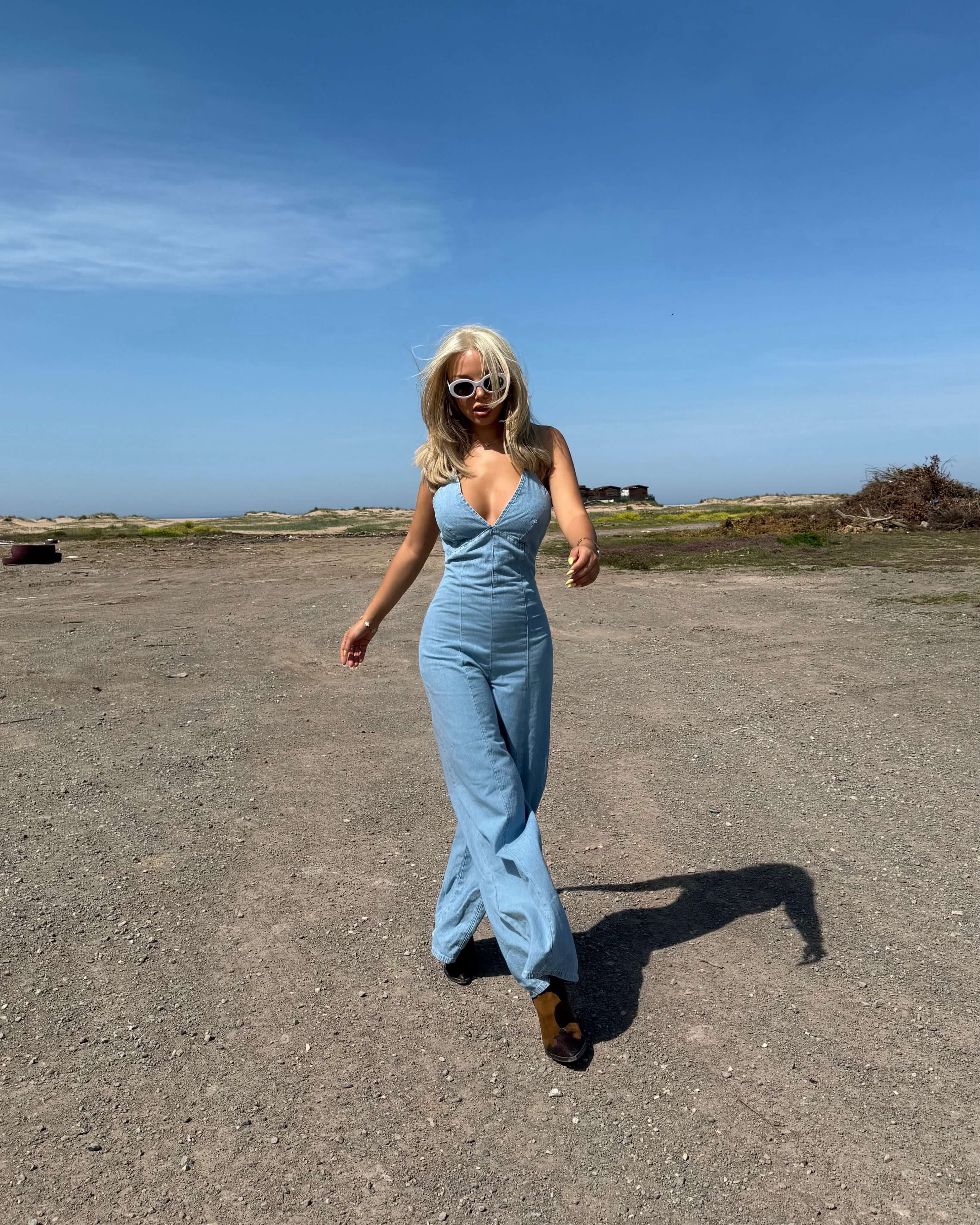 RÜFUS BLUE BOYUNDAN BAĞLAMALI KOT TULUM