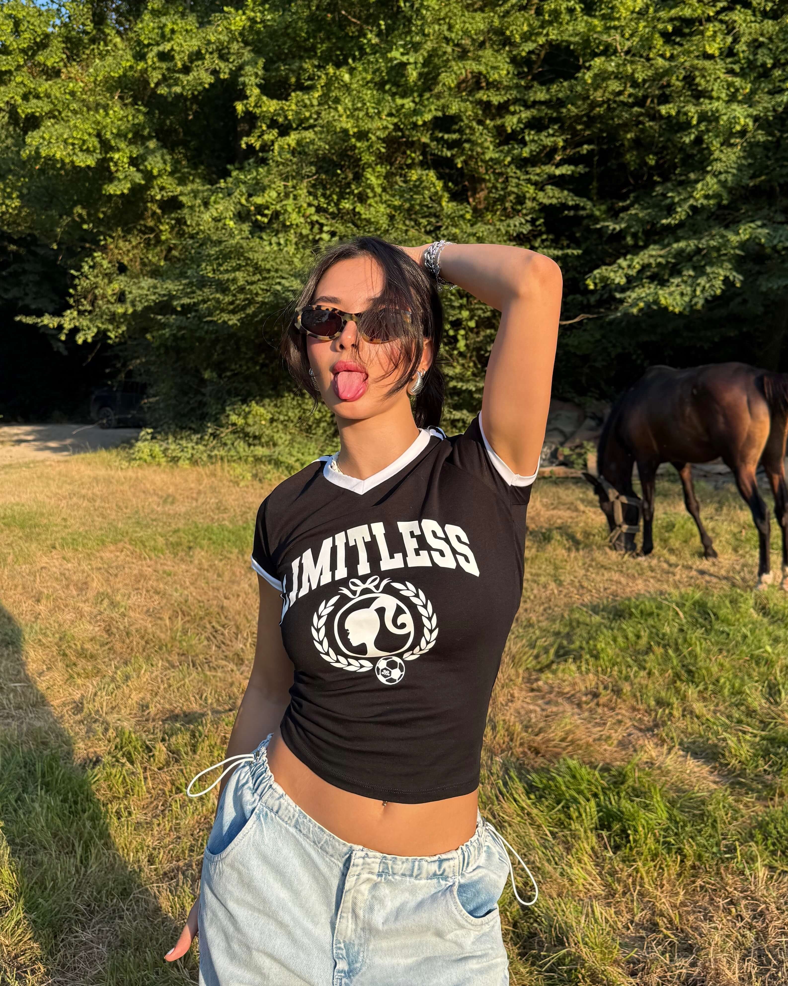 LIMITLESS BLACK BASKILI T-SHIRT