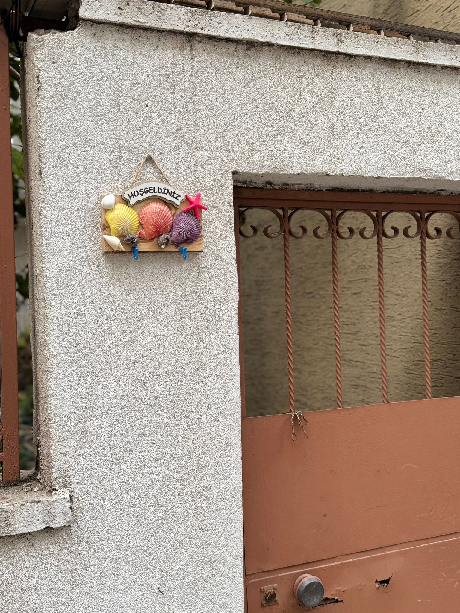 Ahşap Anahtarlık Askısı Kapı Süsü Hoş Geldiniz Ev Bahçe Balkon Dekorasyon Süsü