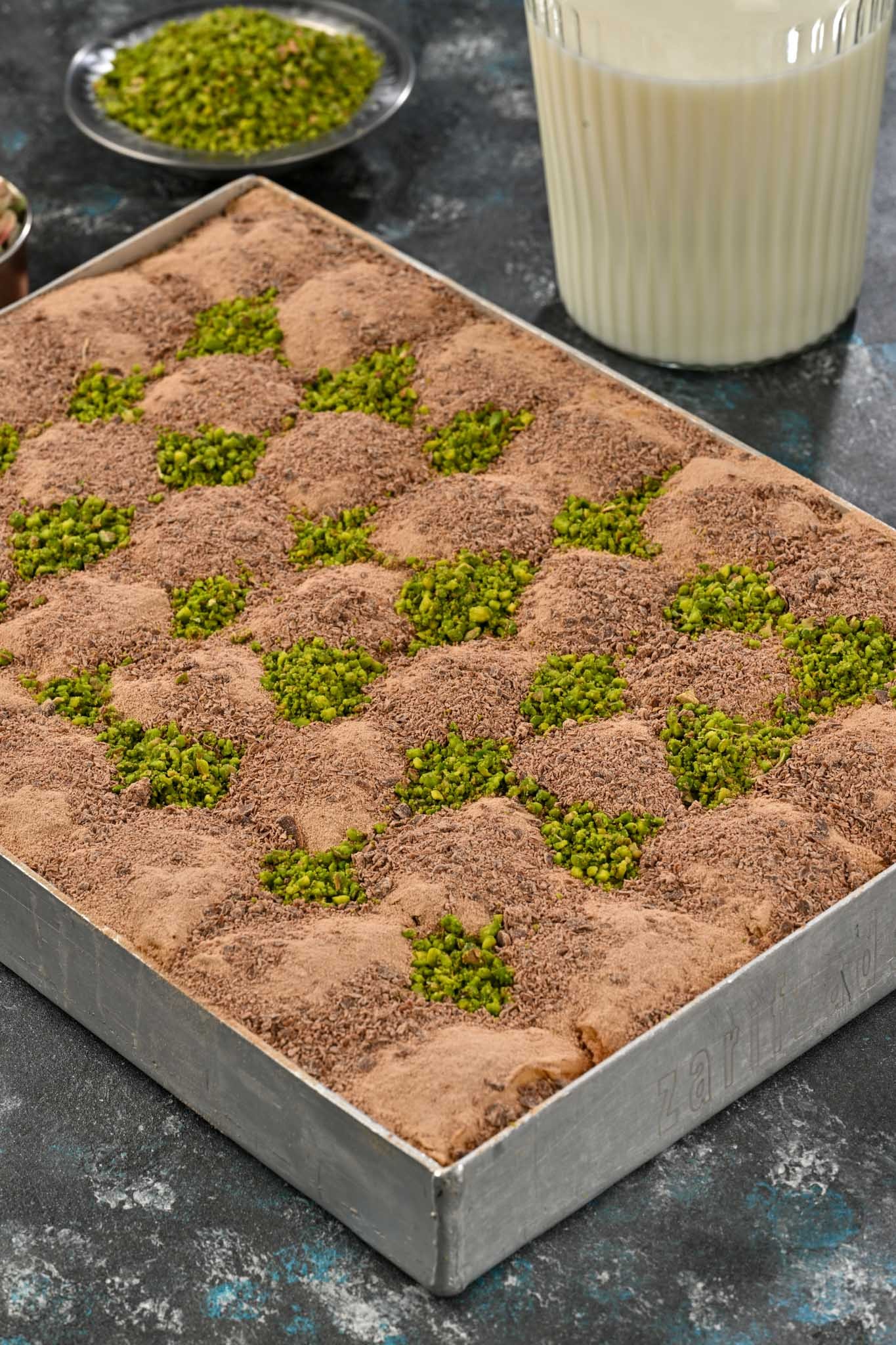 Çikolatalı Fıstıklı Soğuk Baklava