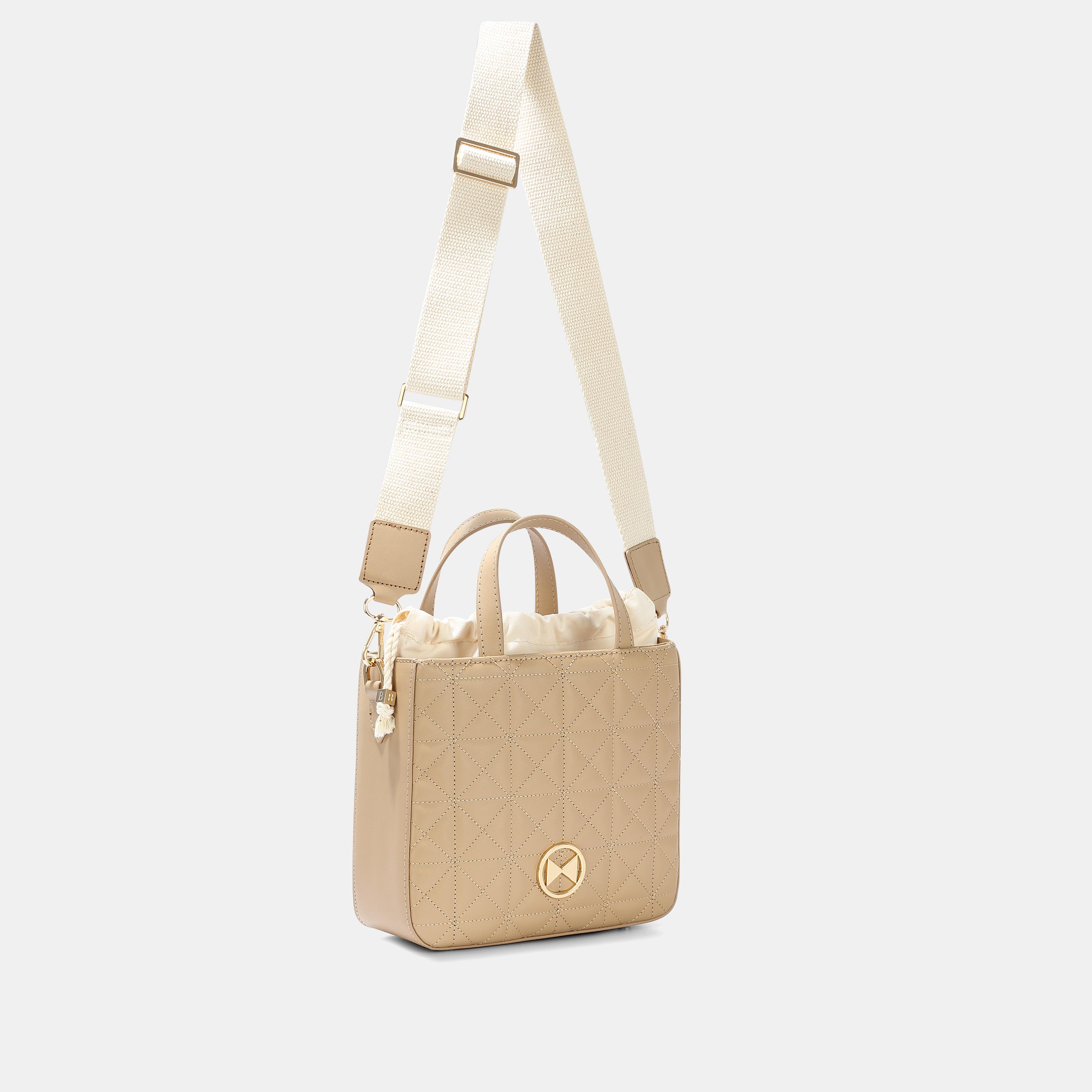 Kelly Kolon Saplı Çapraz Çanta - Açık Camel