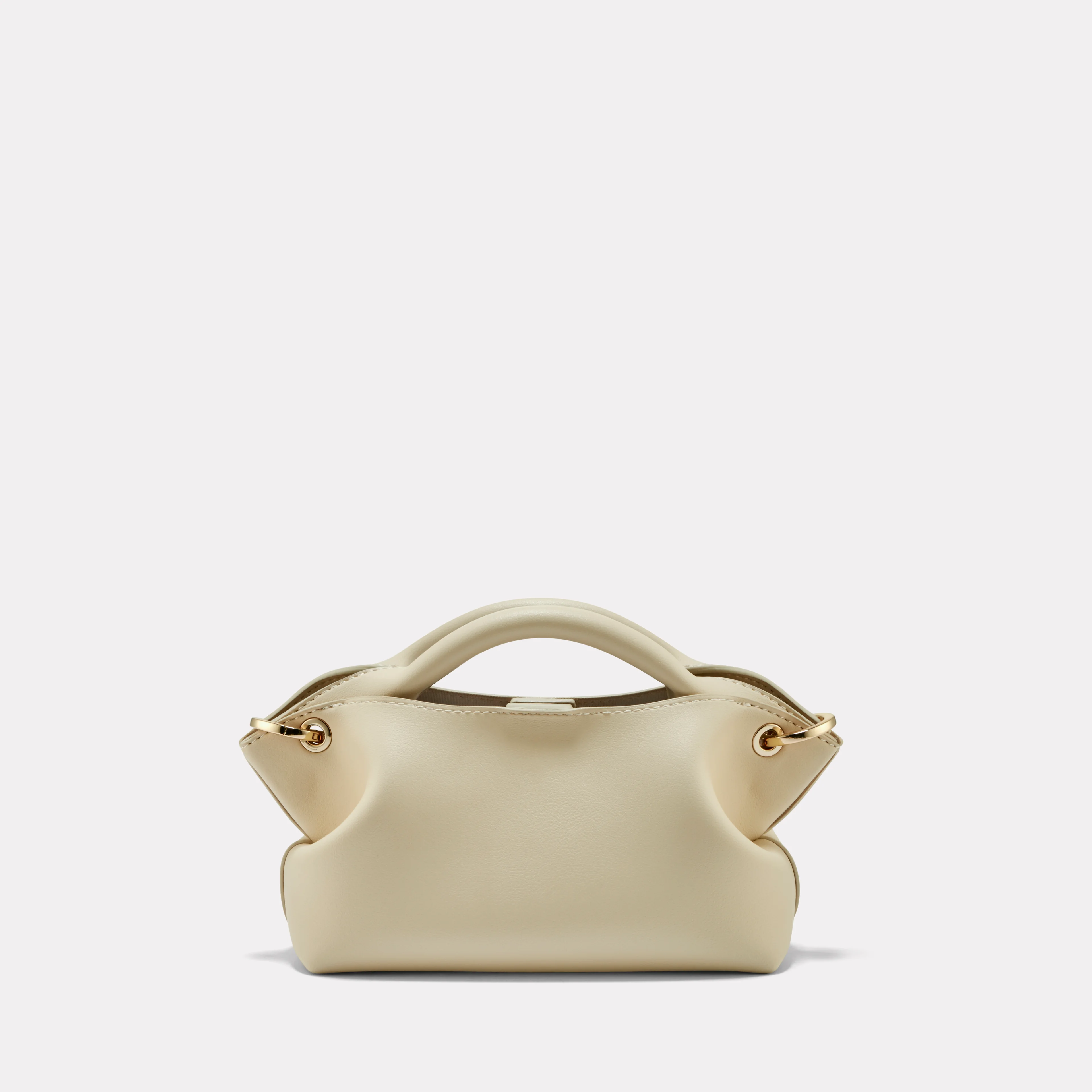 Tina Mini Accessory Detailed Handbag - Creme