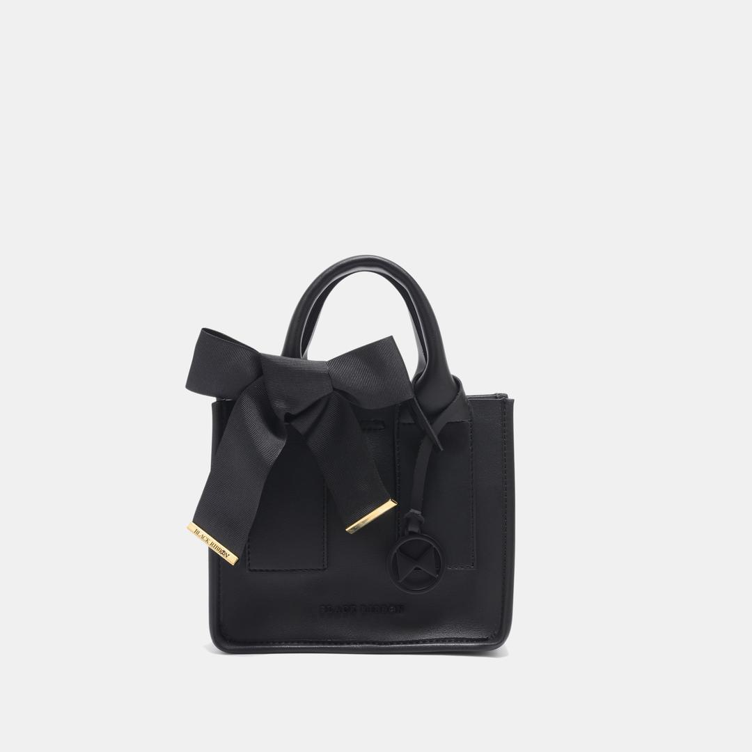 ◆VVV◆ Ribbon Pocket Tote Shoulder Bag Black 24SSBG008BKF MUSINSA | VVV Ribbon Pocket Tote Shoulder Bag _ Black