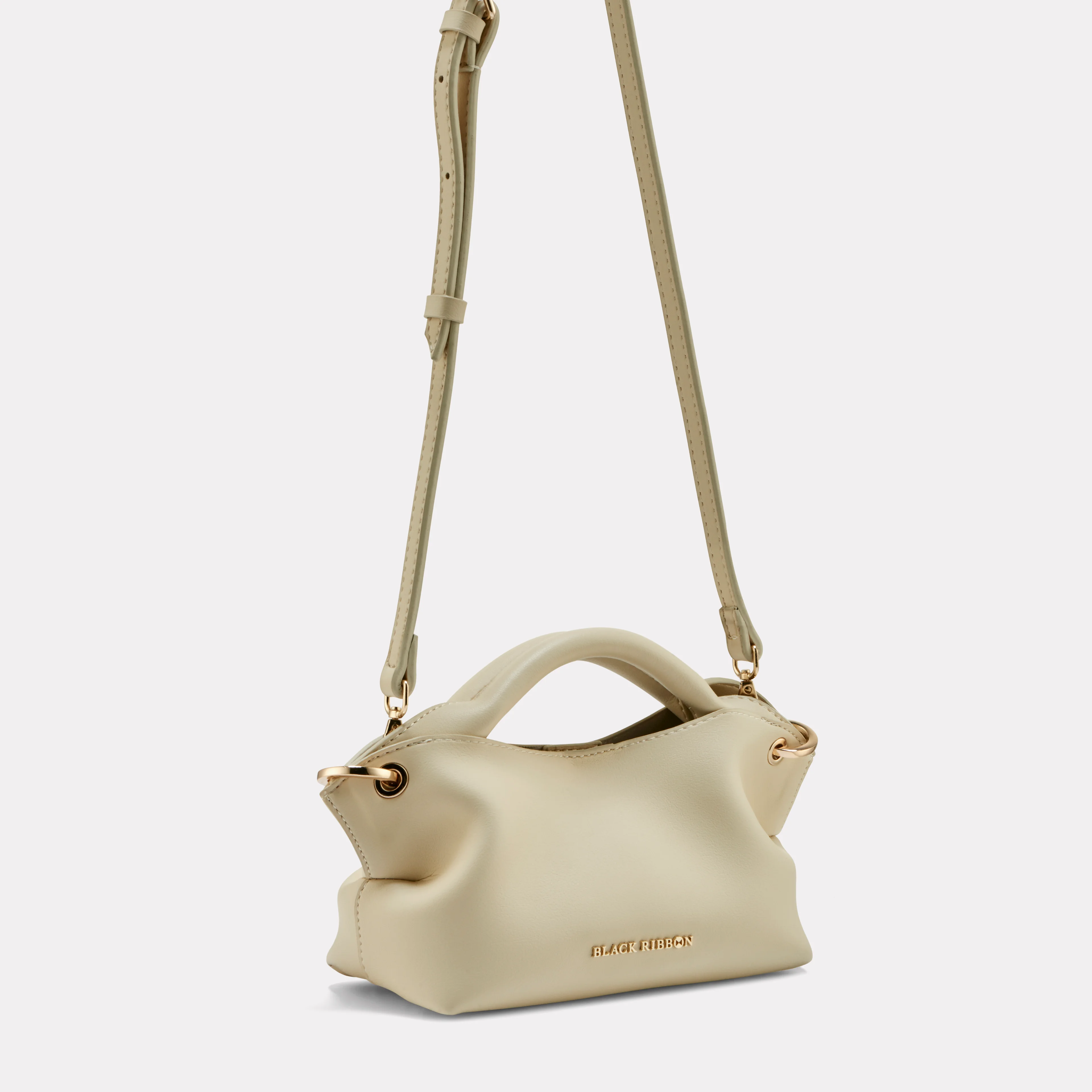 Tina Mini Accessory Detailed Handbag - Creme