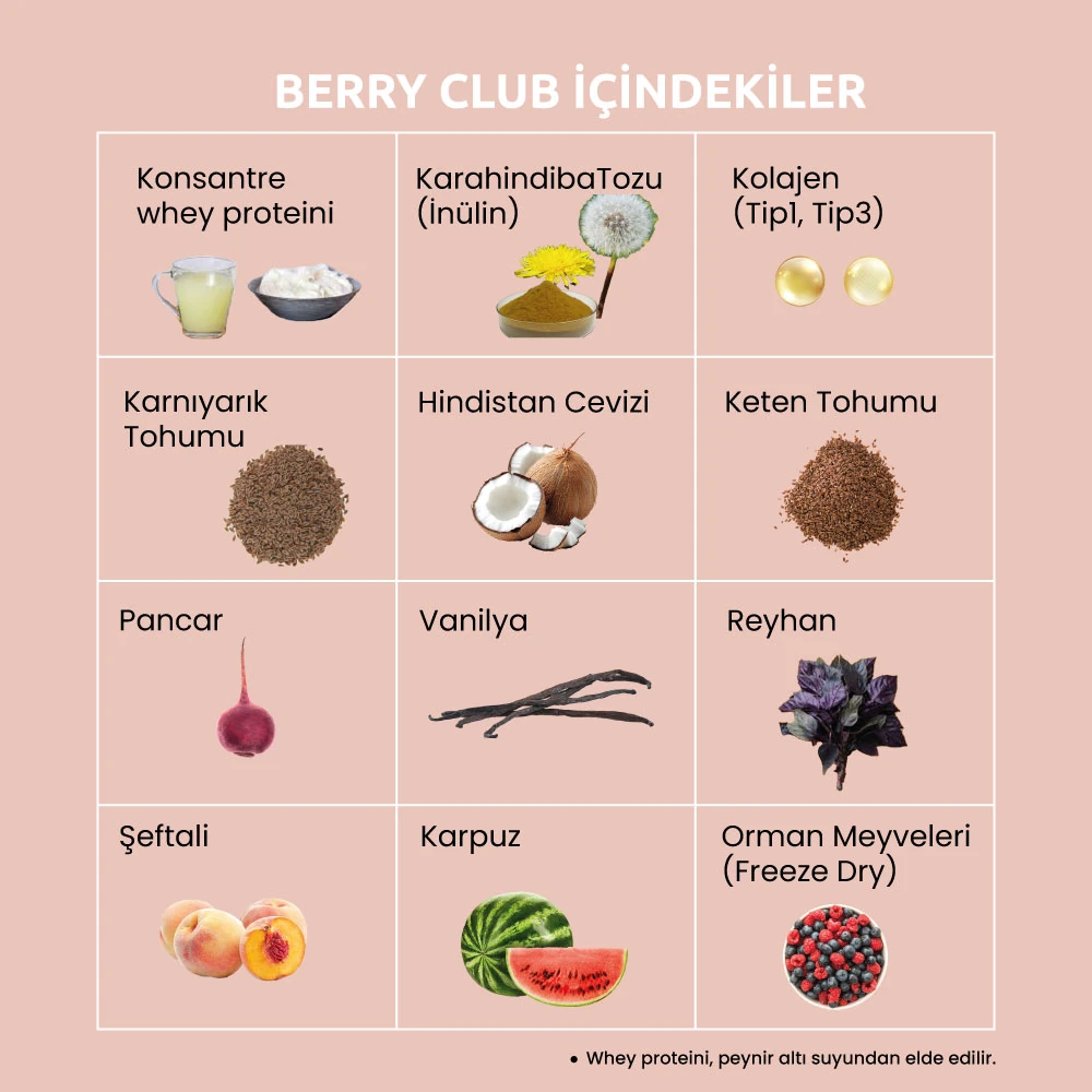 Berry Club - Orman Meyveli Öğün Tozu