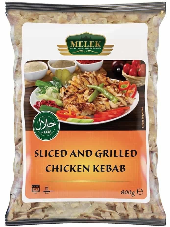 Kyckling Kebab skivad