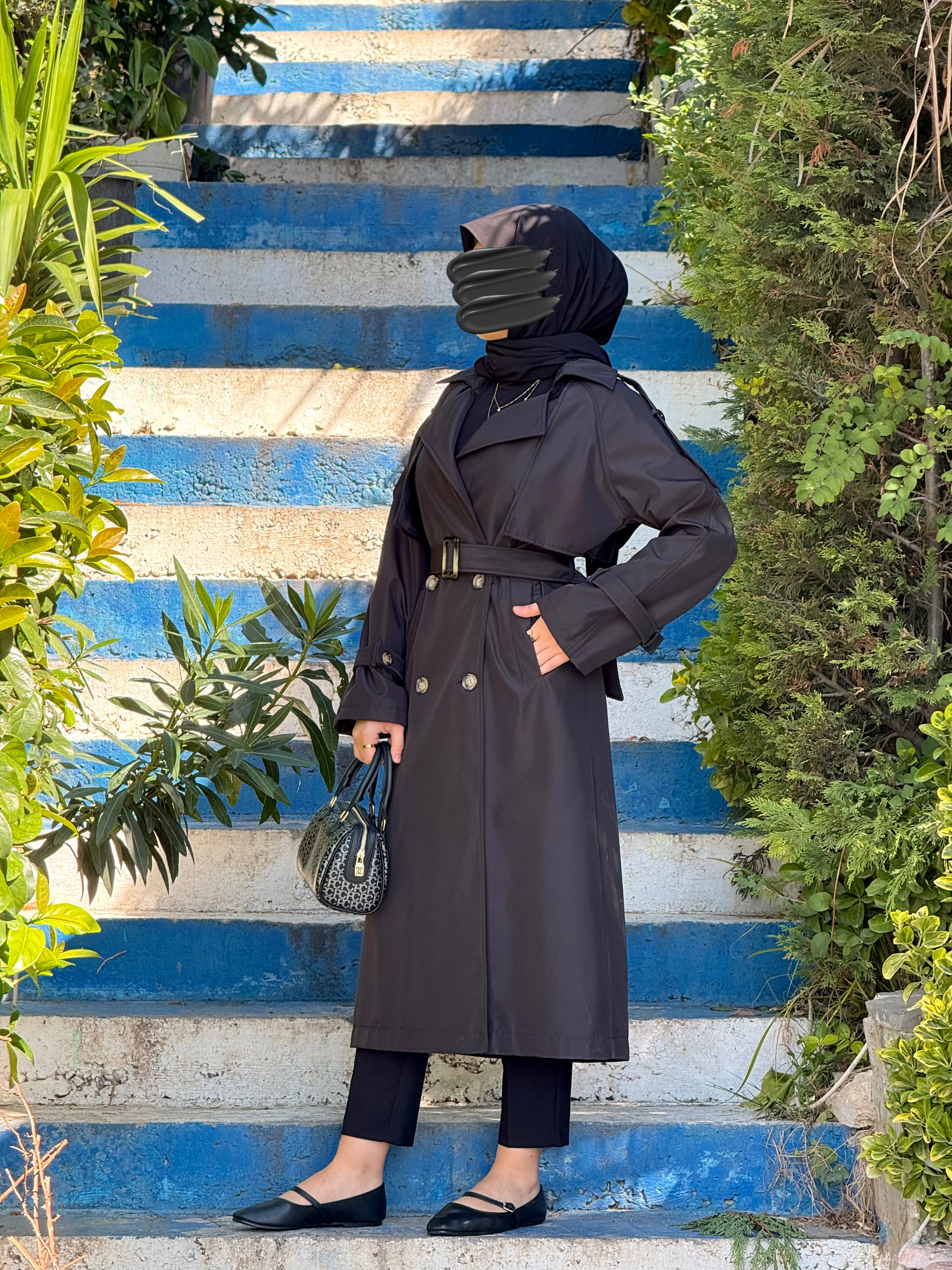 Ankanoor Tesettür Maxi Boy Trençkot ANKA252000