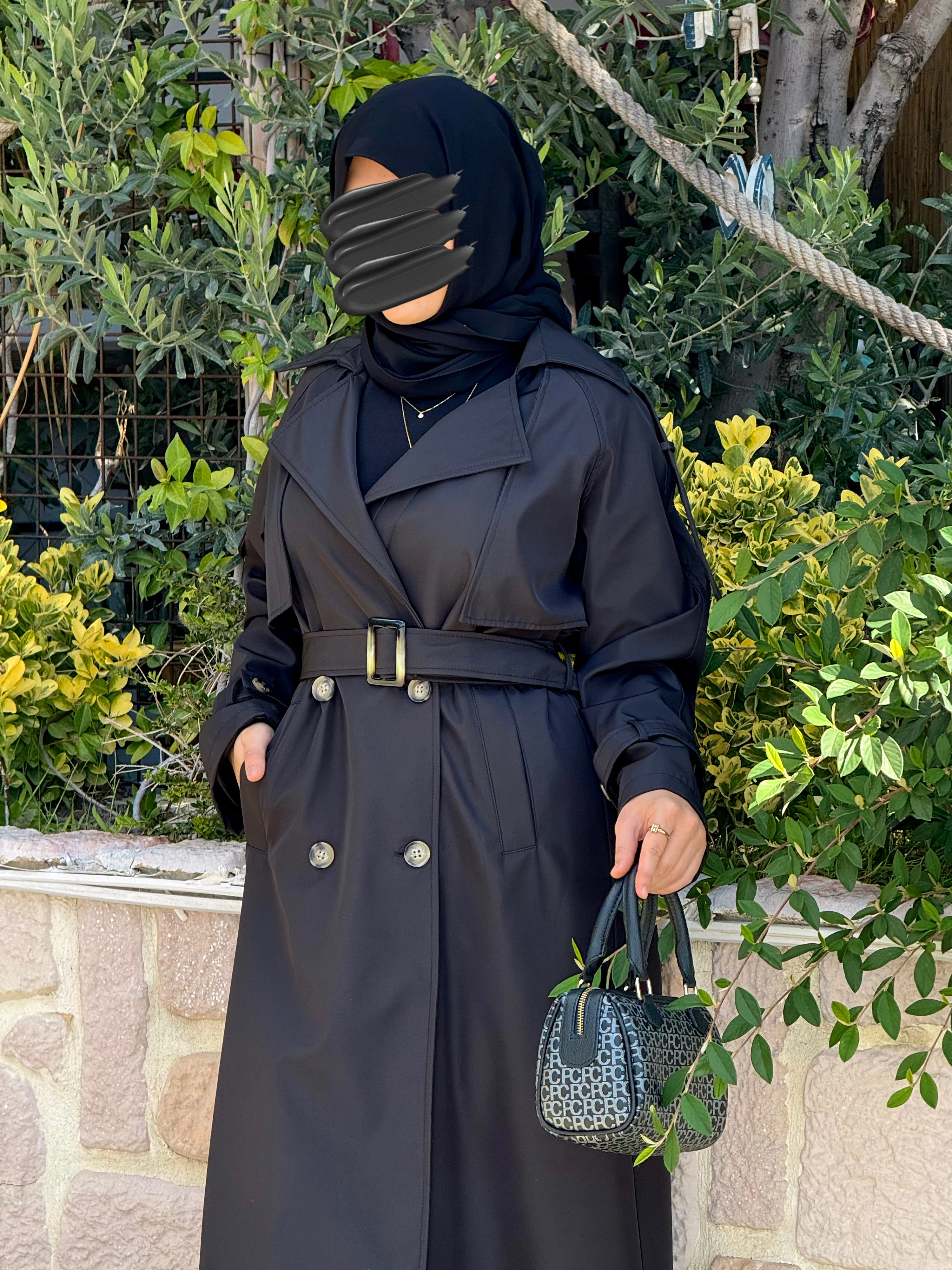 Ankanoor Tesettür Maxi Boy Trençkot ANKA252000