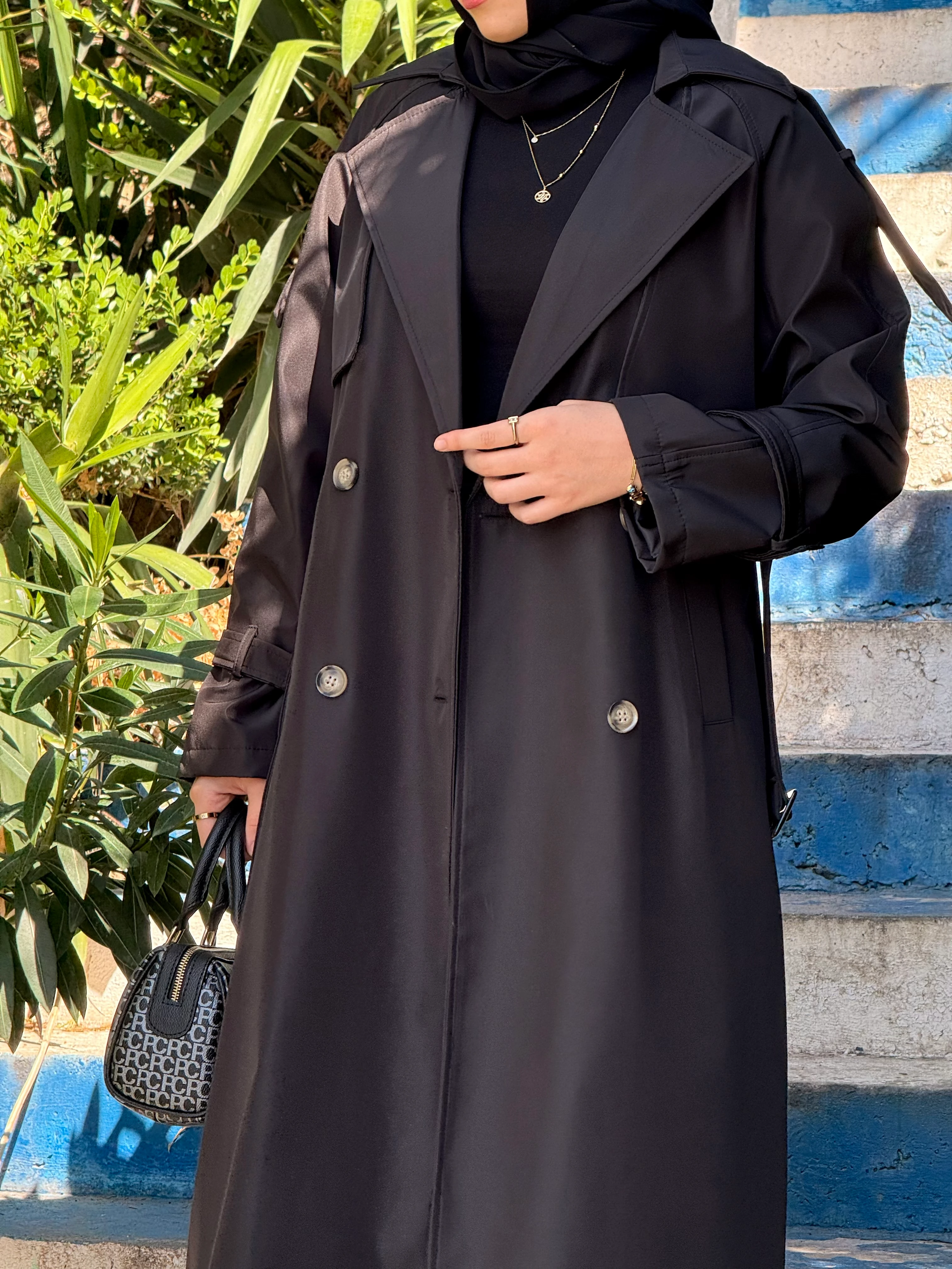 Ankanoor Tesettür Maxi Boy Trençkot ANKA252000