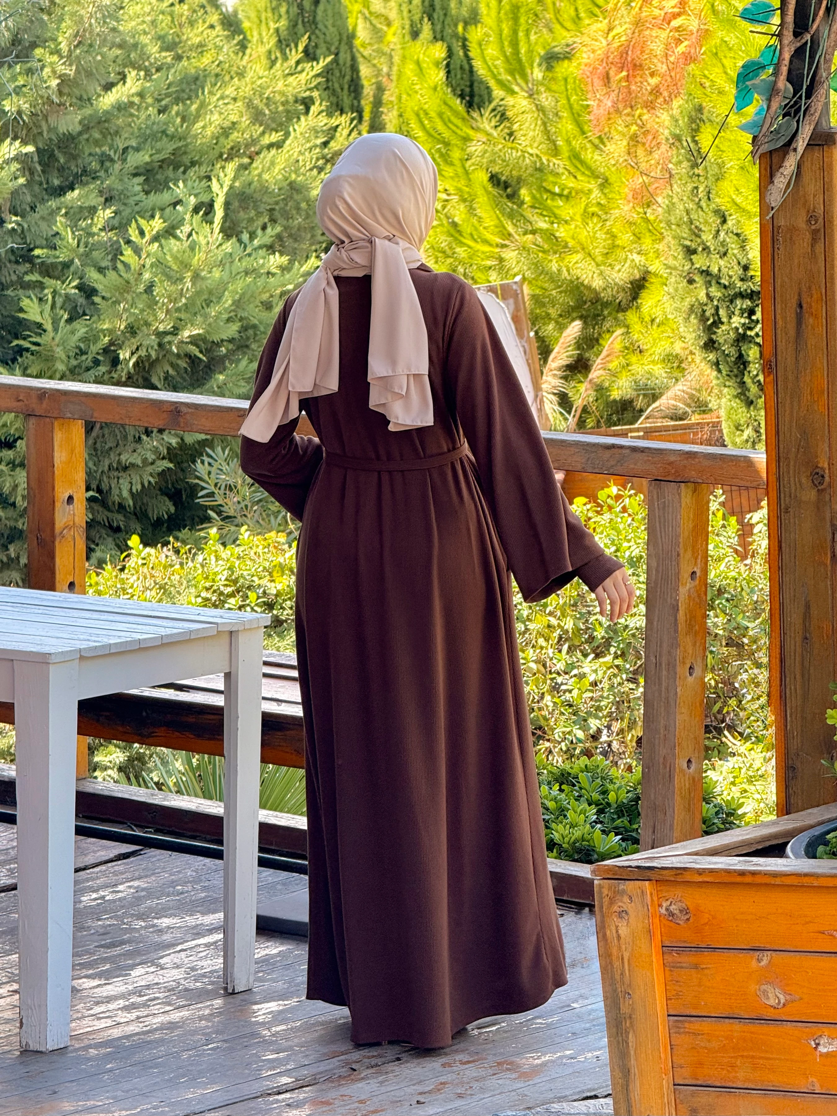 Ankanoor Anvelop Kolluklu Örme Ferace&Elbise Anka255103