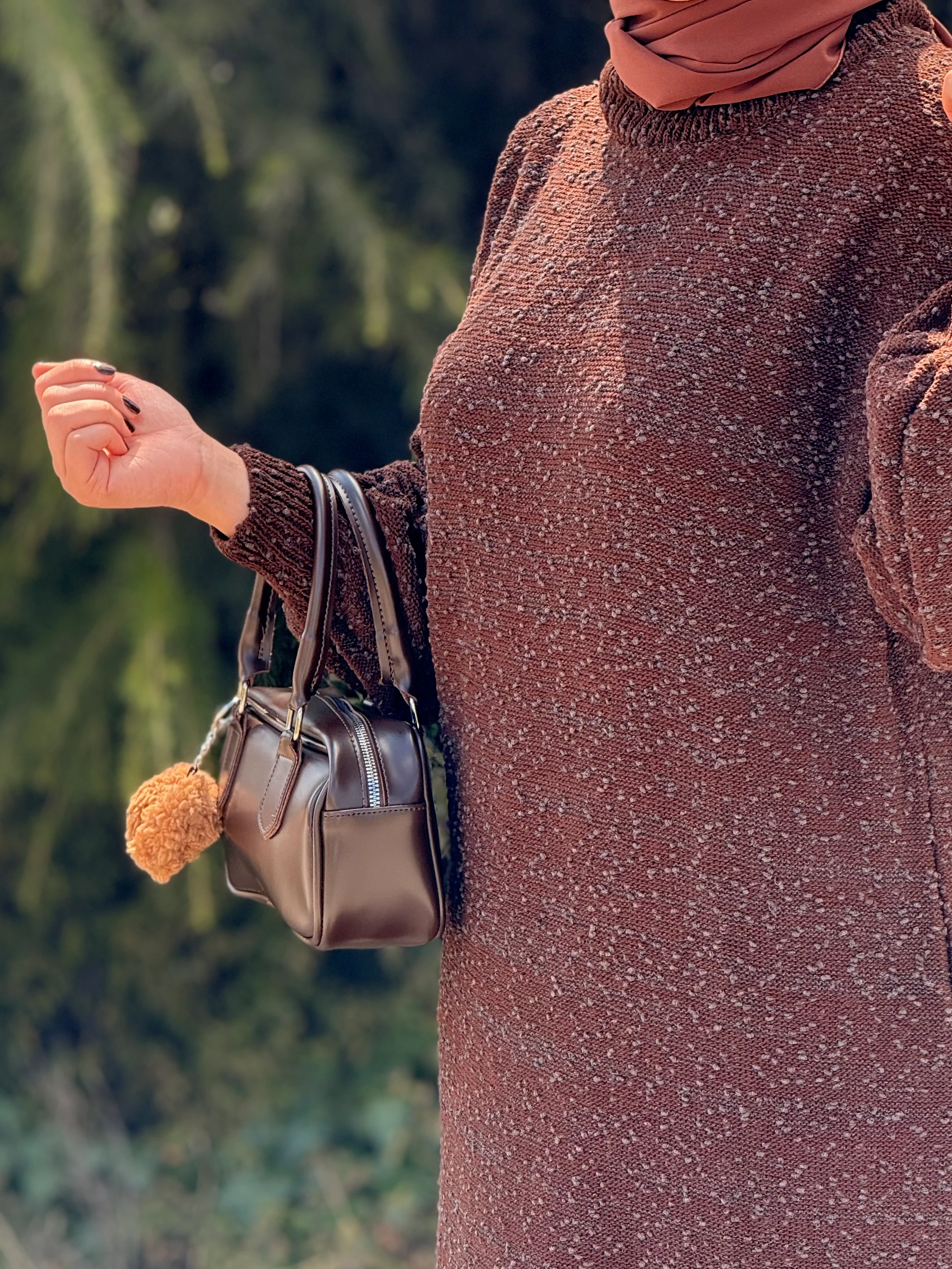 Ankanoor Tasarım Oversize Triko Elbise ANKA252003