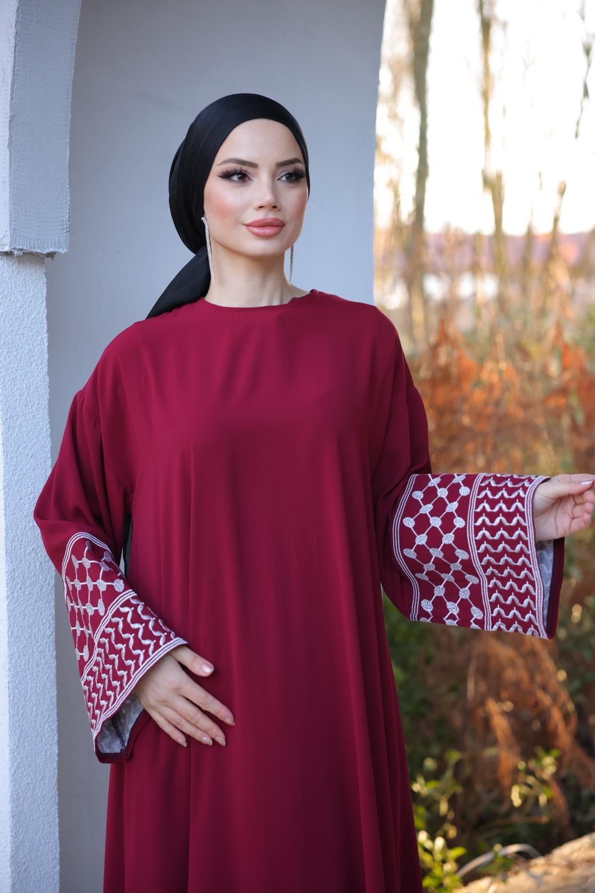 Ankanoor  Nakışlı Etekli Takım Anka255059
