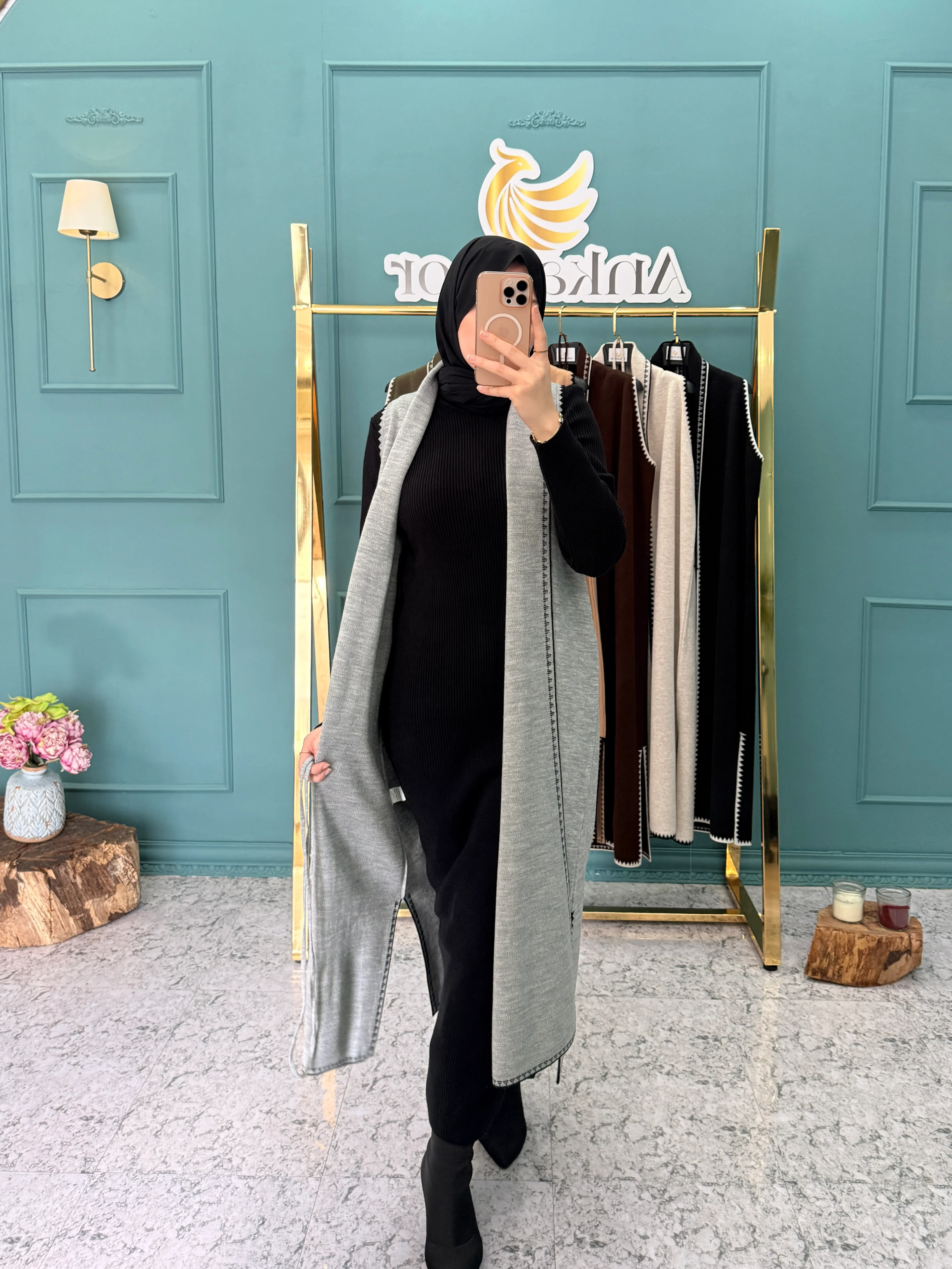 Ankanoor Çoban Nakışlı Kruvaze Çelik Yelek ANKA2518205