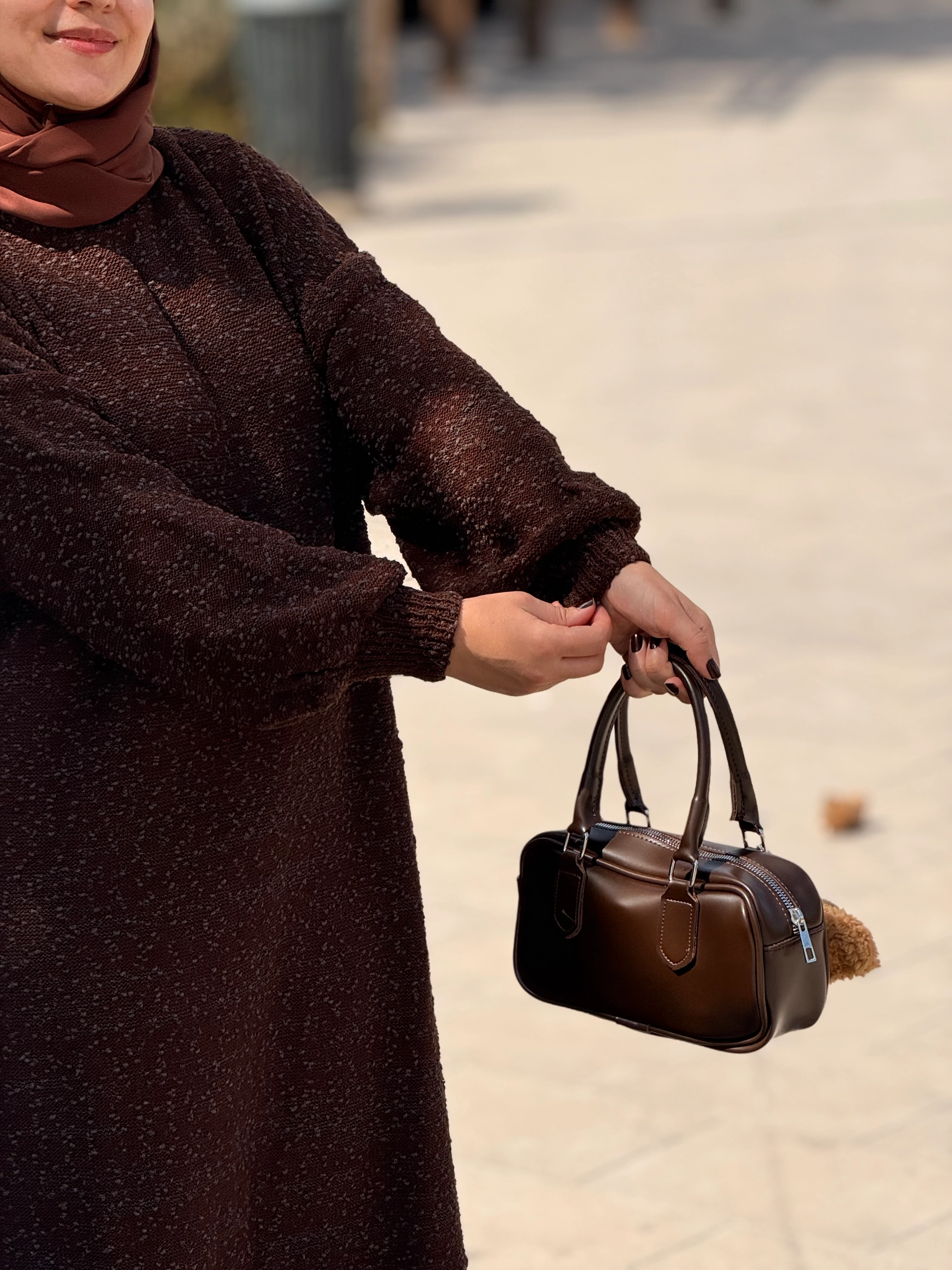 Ankanoor Tasarım Oversize Triko Elbise ANKA252003