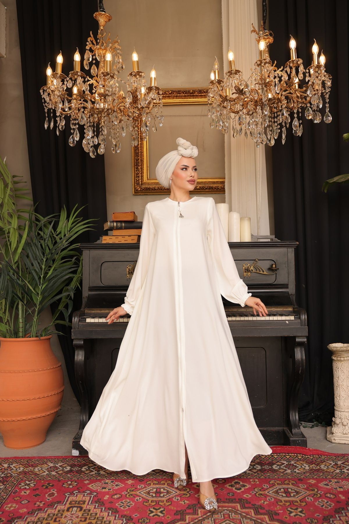 Ankanoor Mevlana Ferace Anka255002 - beyaz