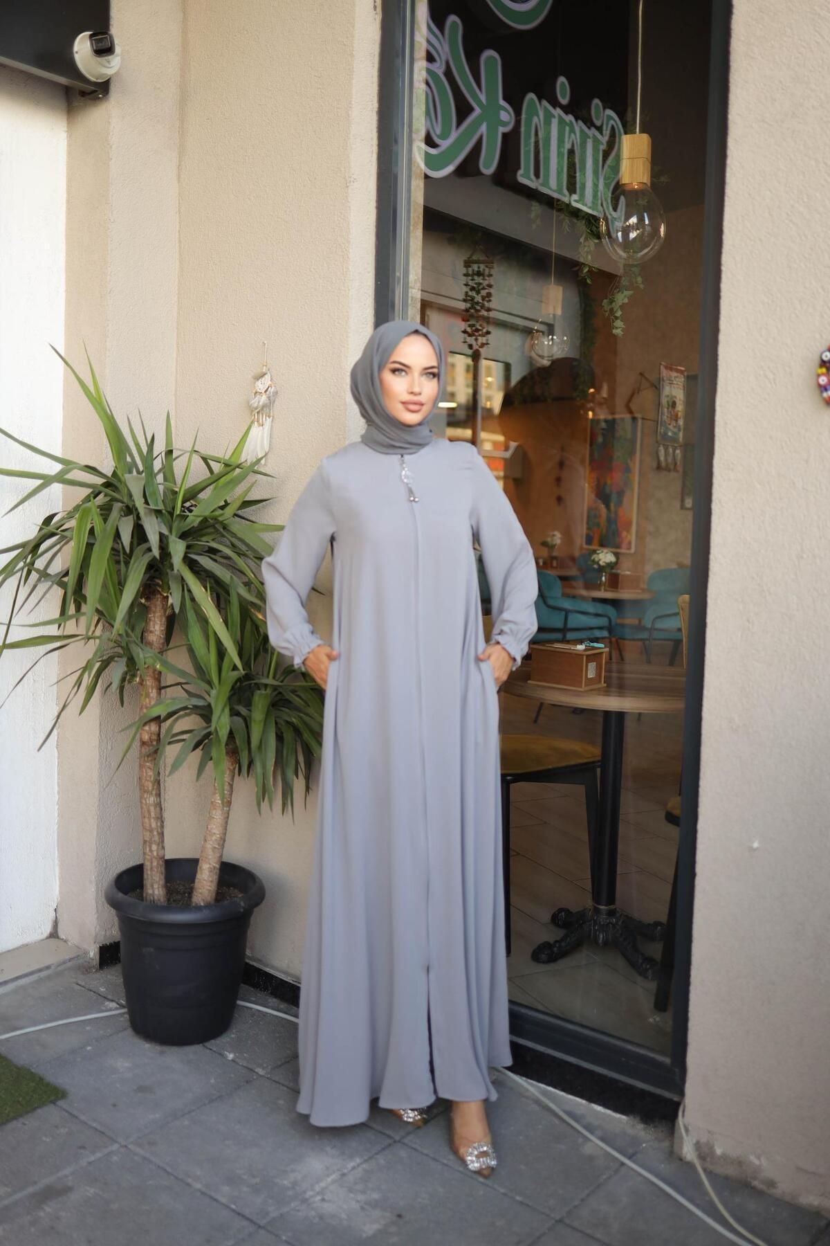 Ankanoor Mevlana Ferace Anka255002 - gri̇