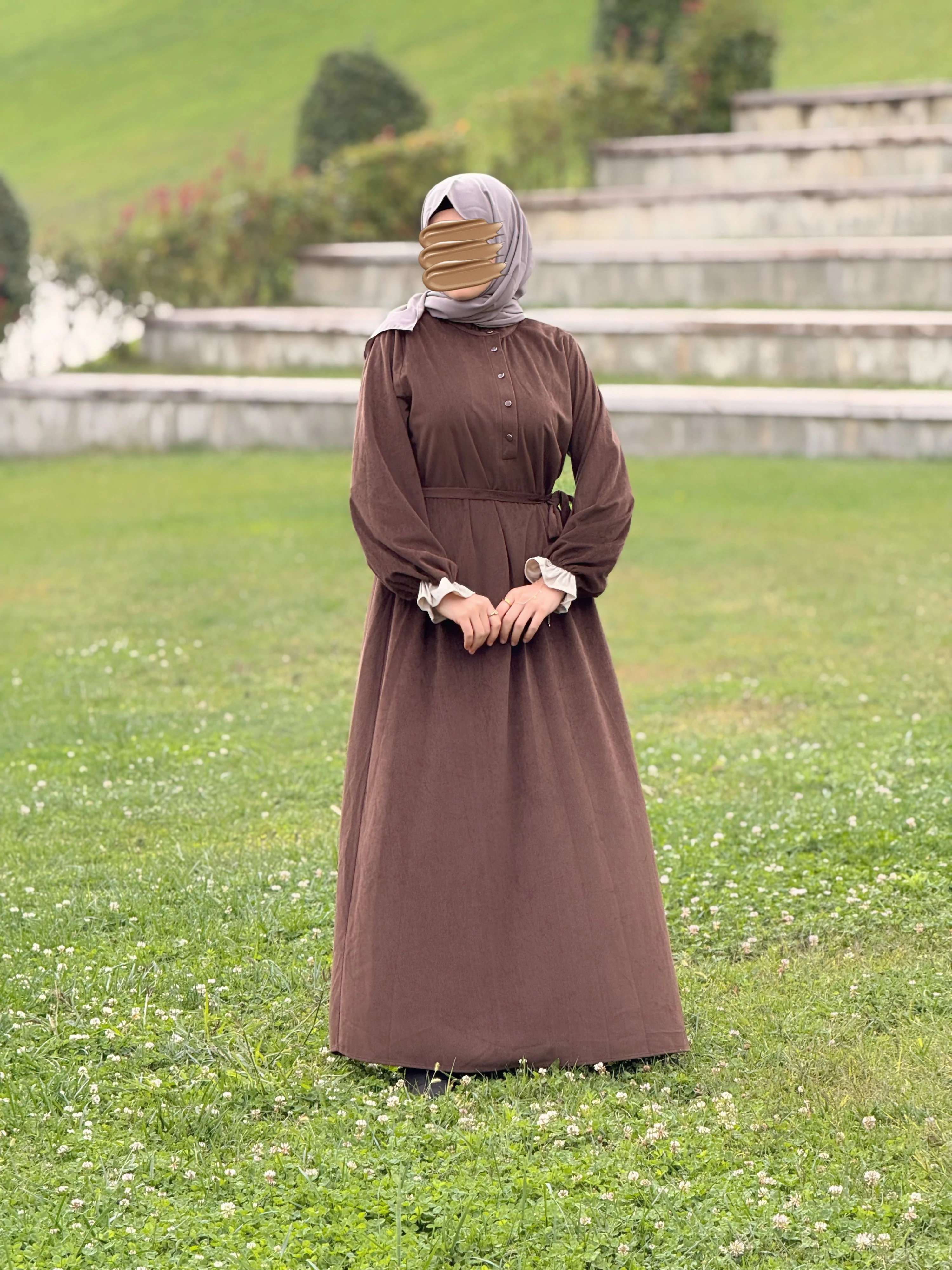 Ankanoor Garnili Kadife Elbise ANKA255112