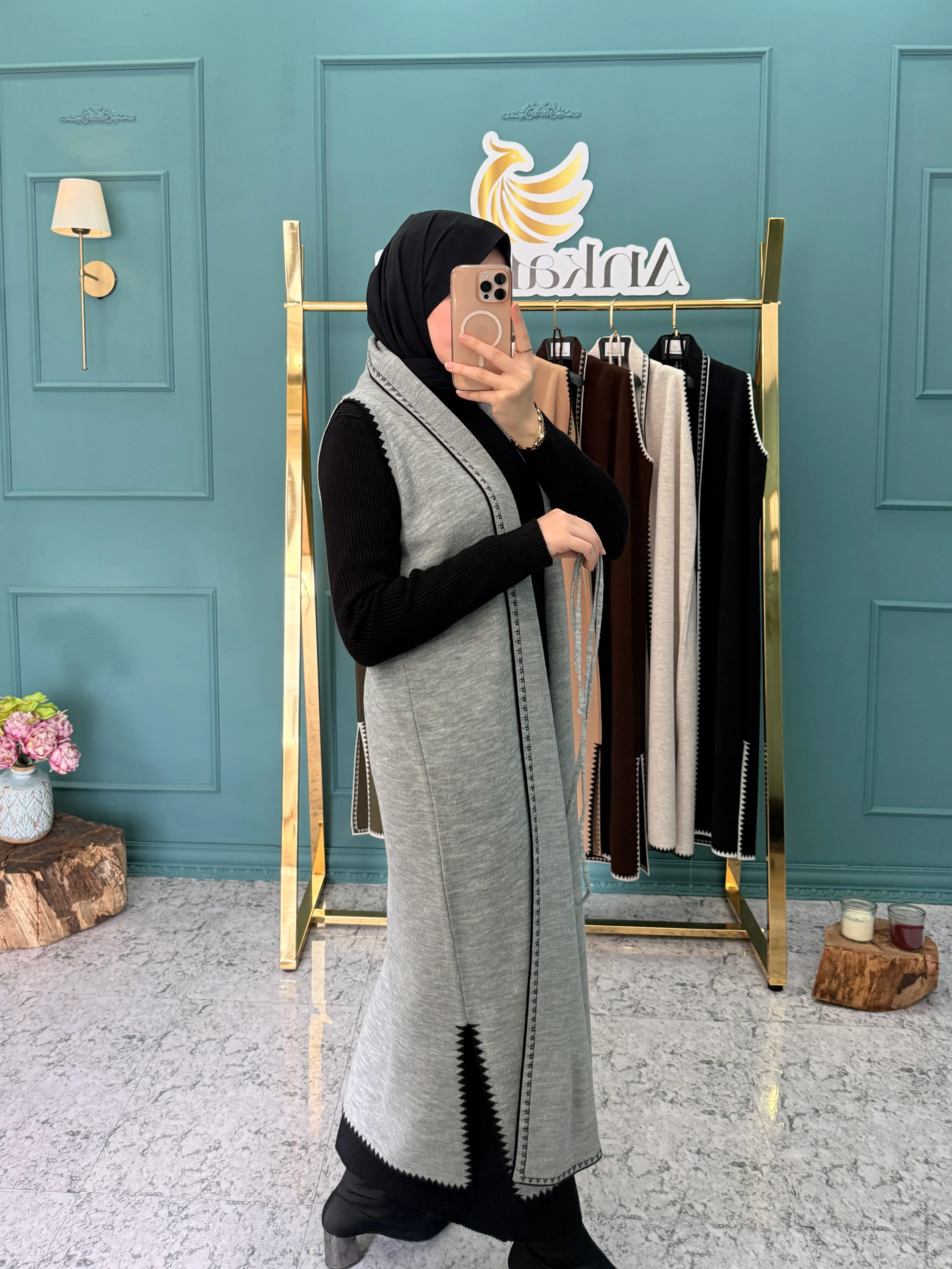 Ankanoor Çoban Nakışlı Kruvaze Çelik Yelek ANKA2518205