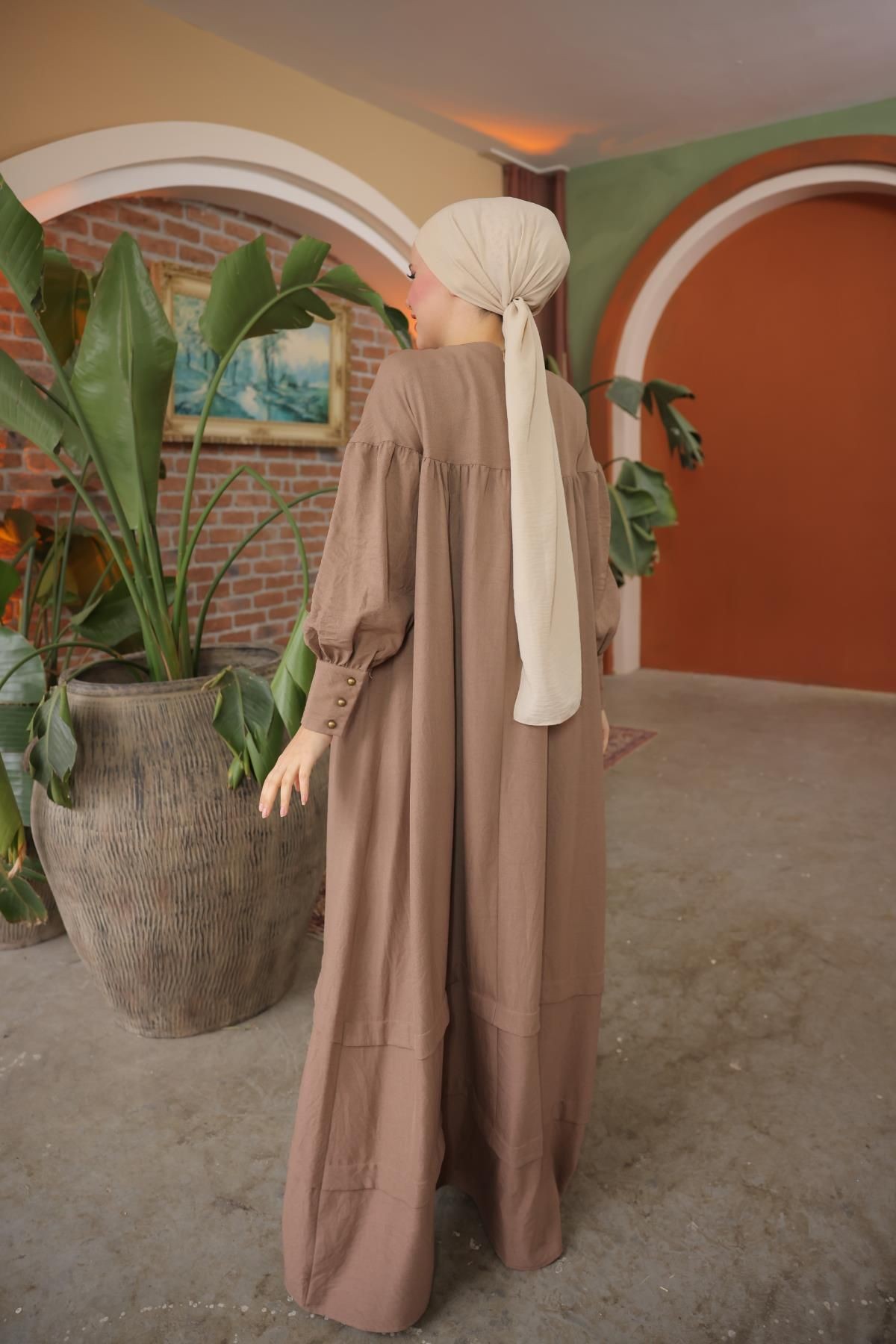 Ankanoor Çift Bantlı Salaş Elbise Anka255069
