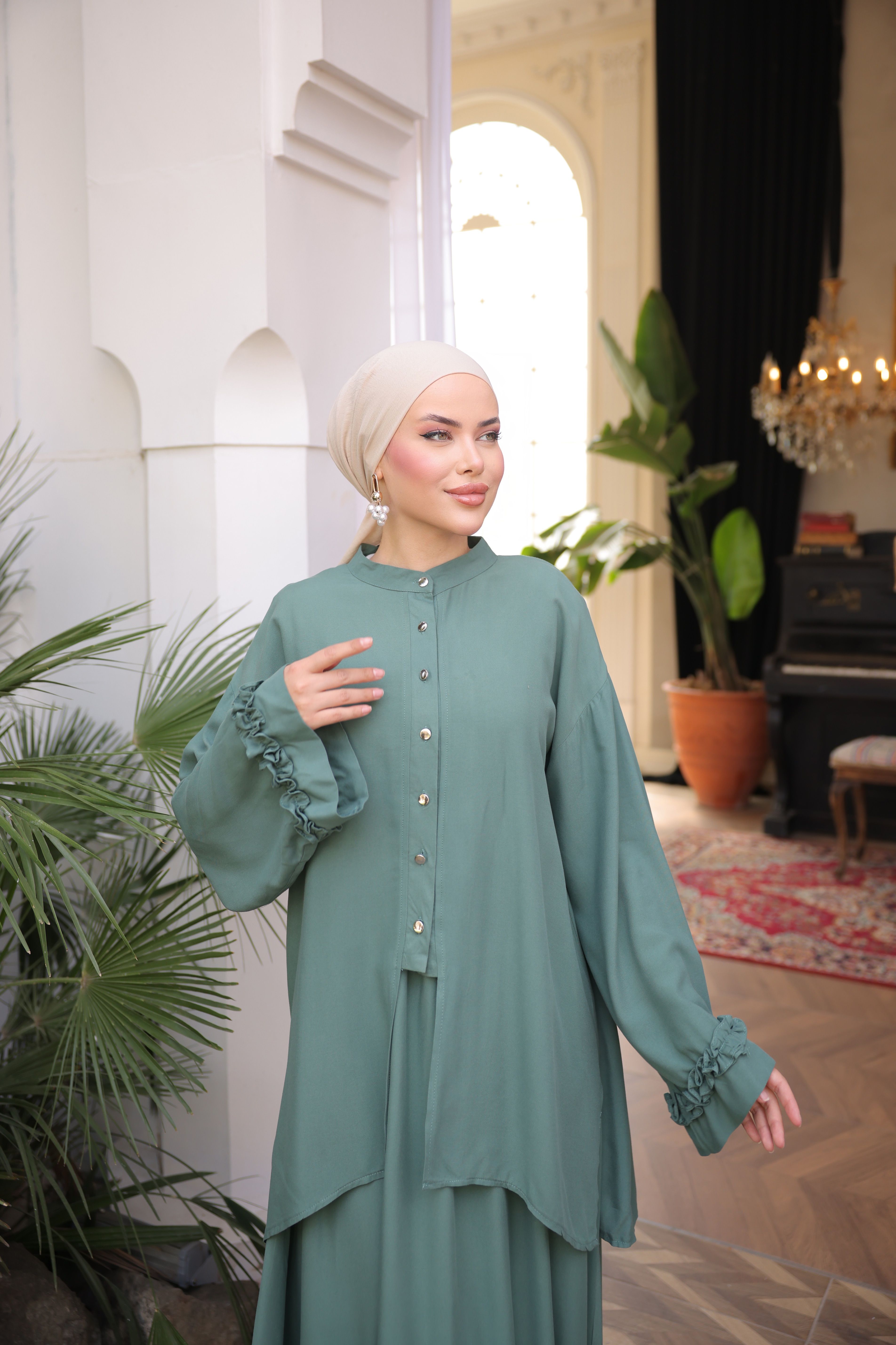 Ankanoor Belmando Kumaş Etekli Takım Anka255092
