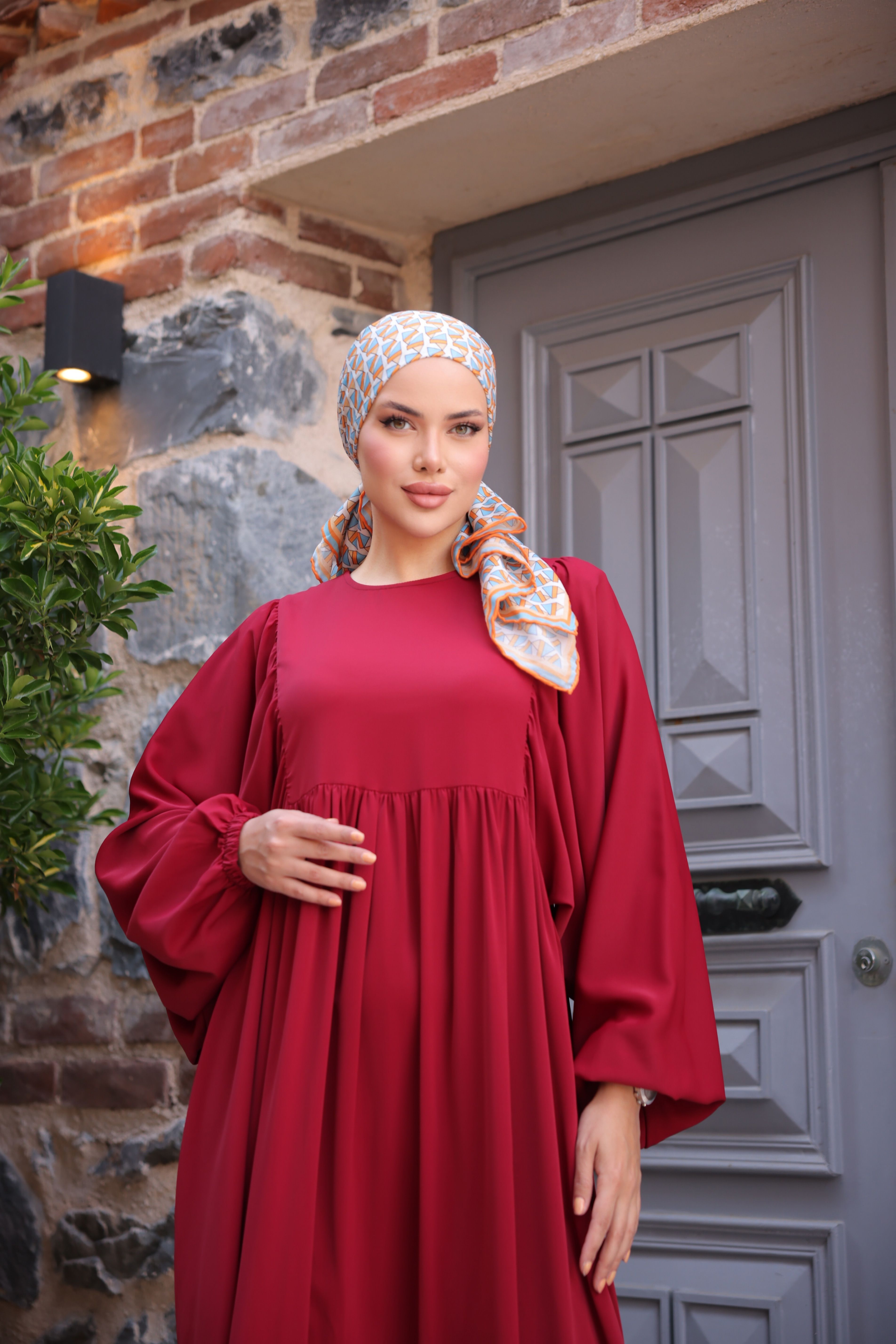 Ankanoor Balon Kollu Oversize Elbise Anka255096