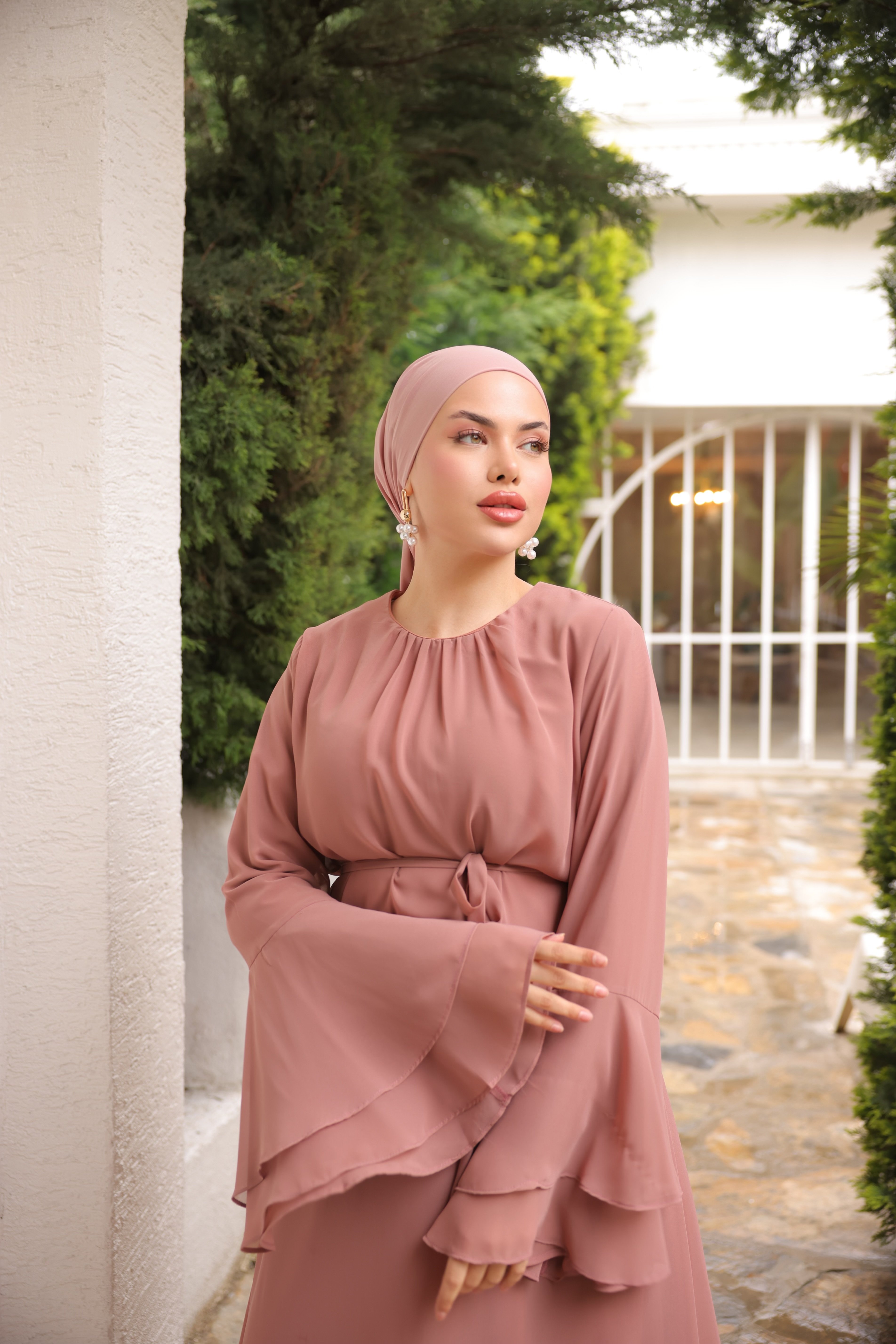 Ankanoor Astarlı Şifon Elbise Anka255088
