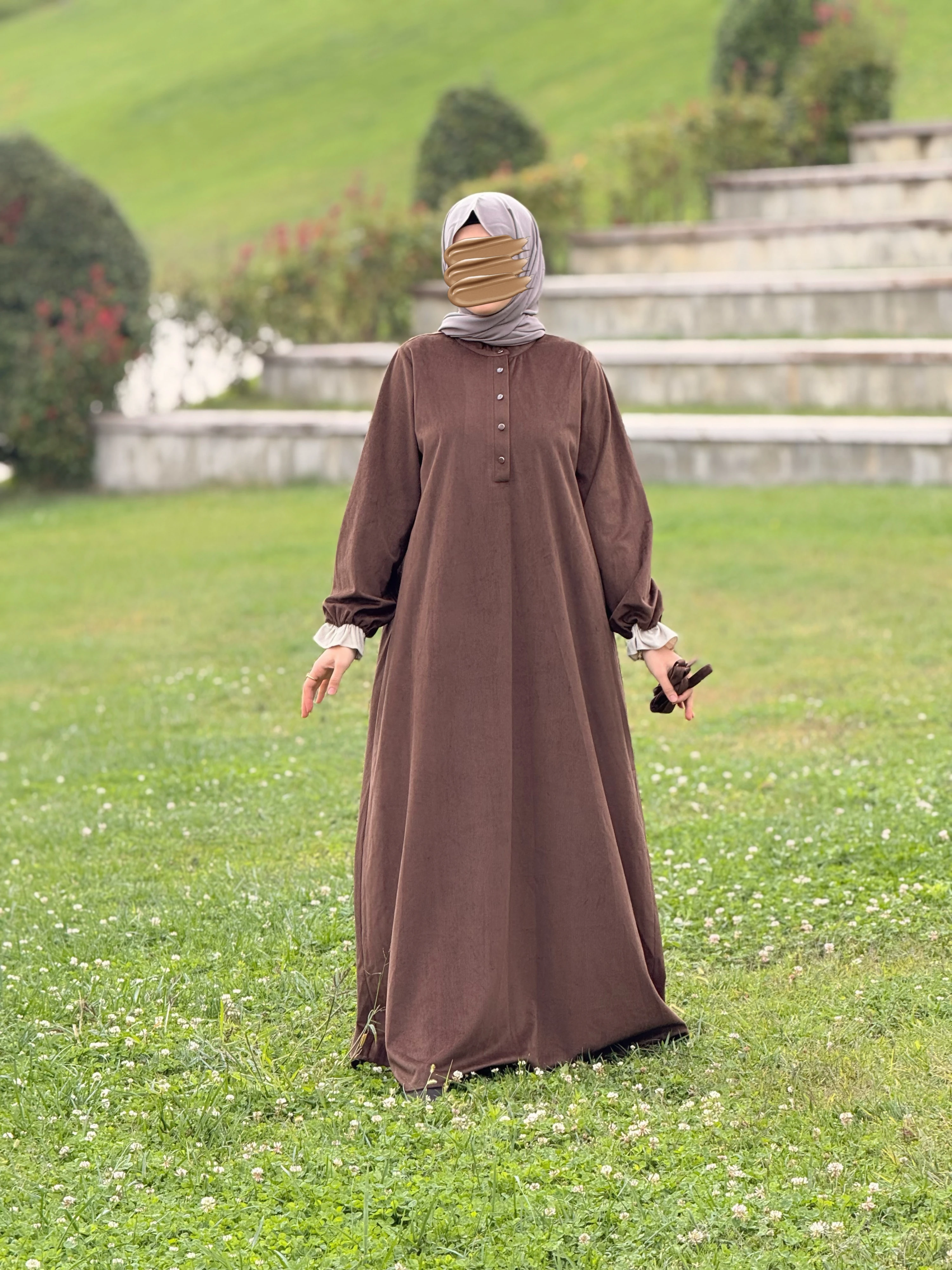 Ankanoor Garnili Kadife Elbise ANKA255112