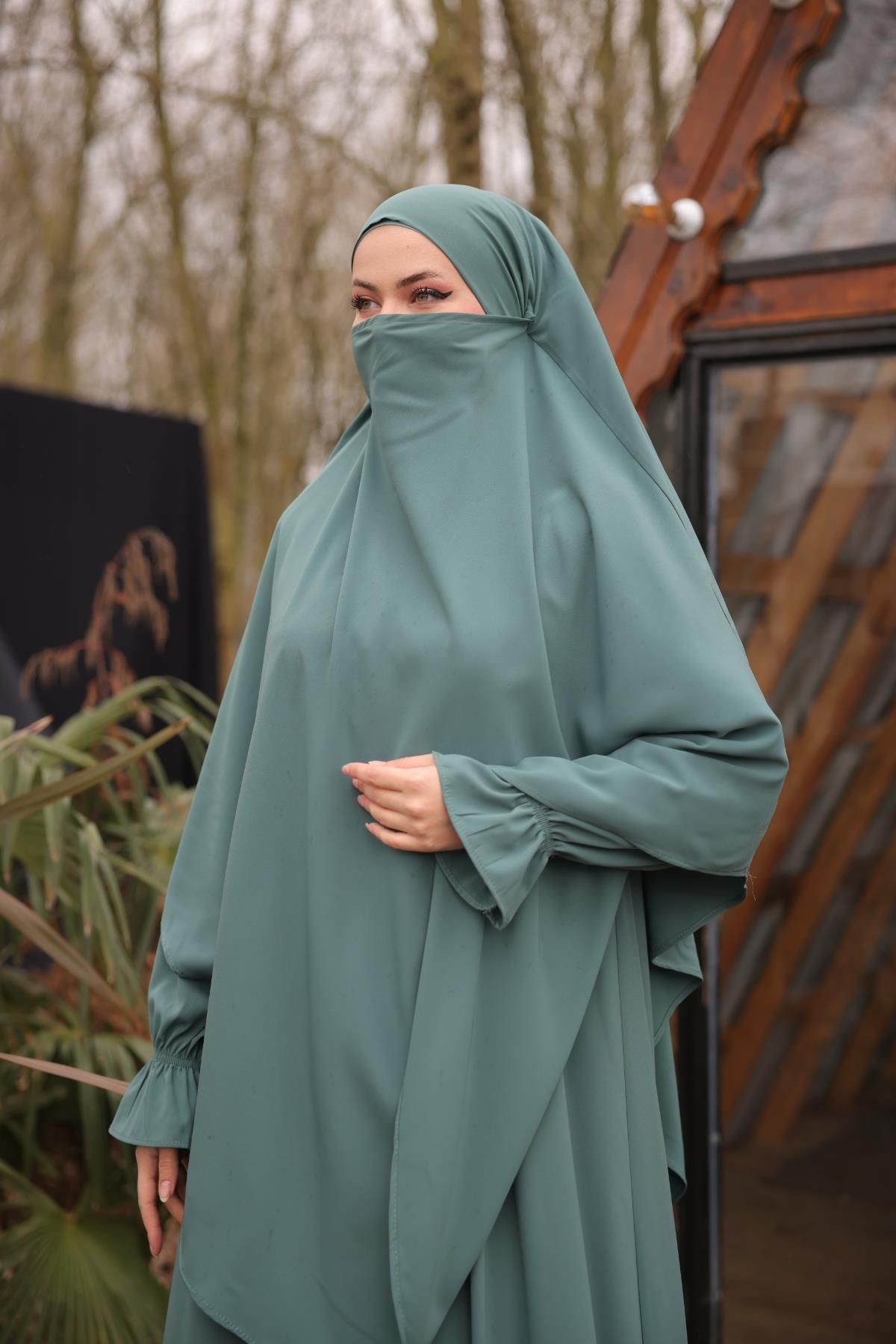 Ankanoor Yarım Patlı Sufleli Elbise Anka255079