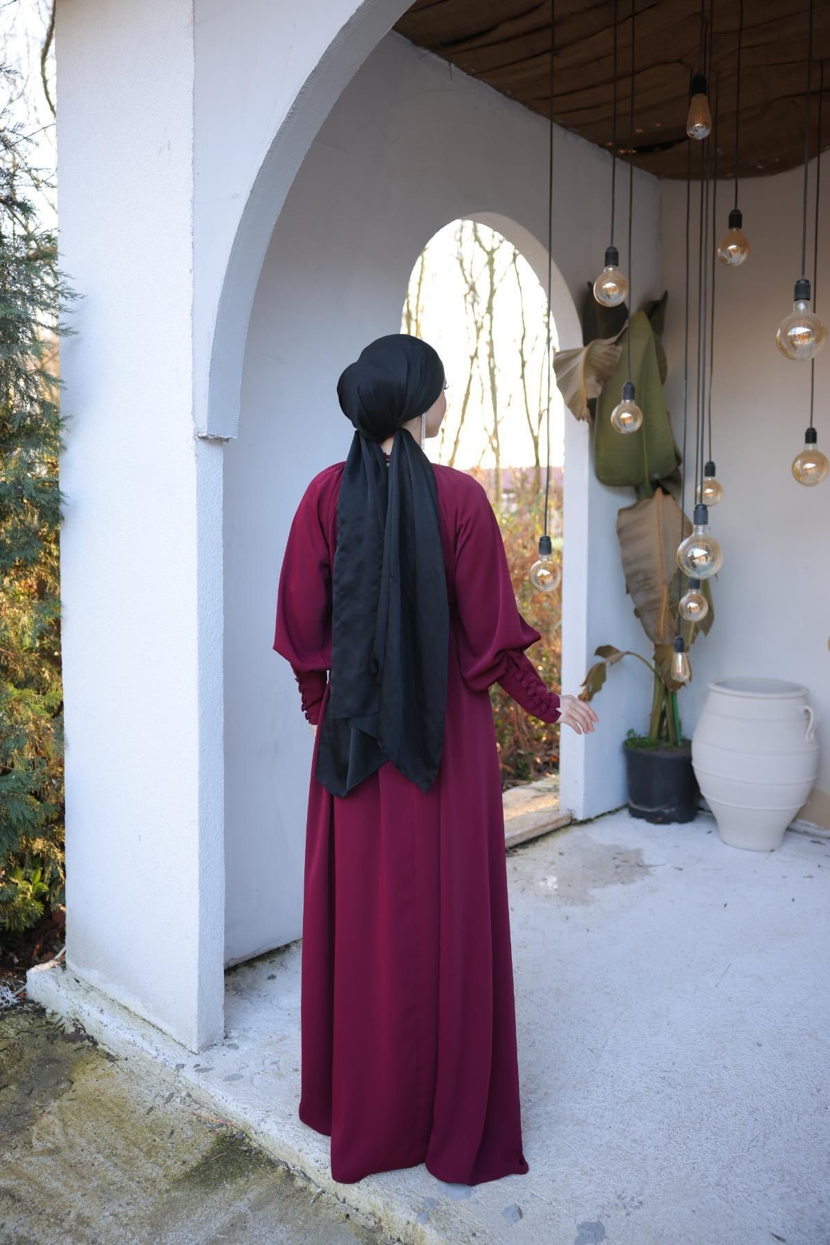 Ankanoor Reglan Kol Büzgülü Elbise Anka255072