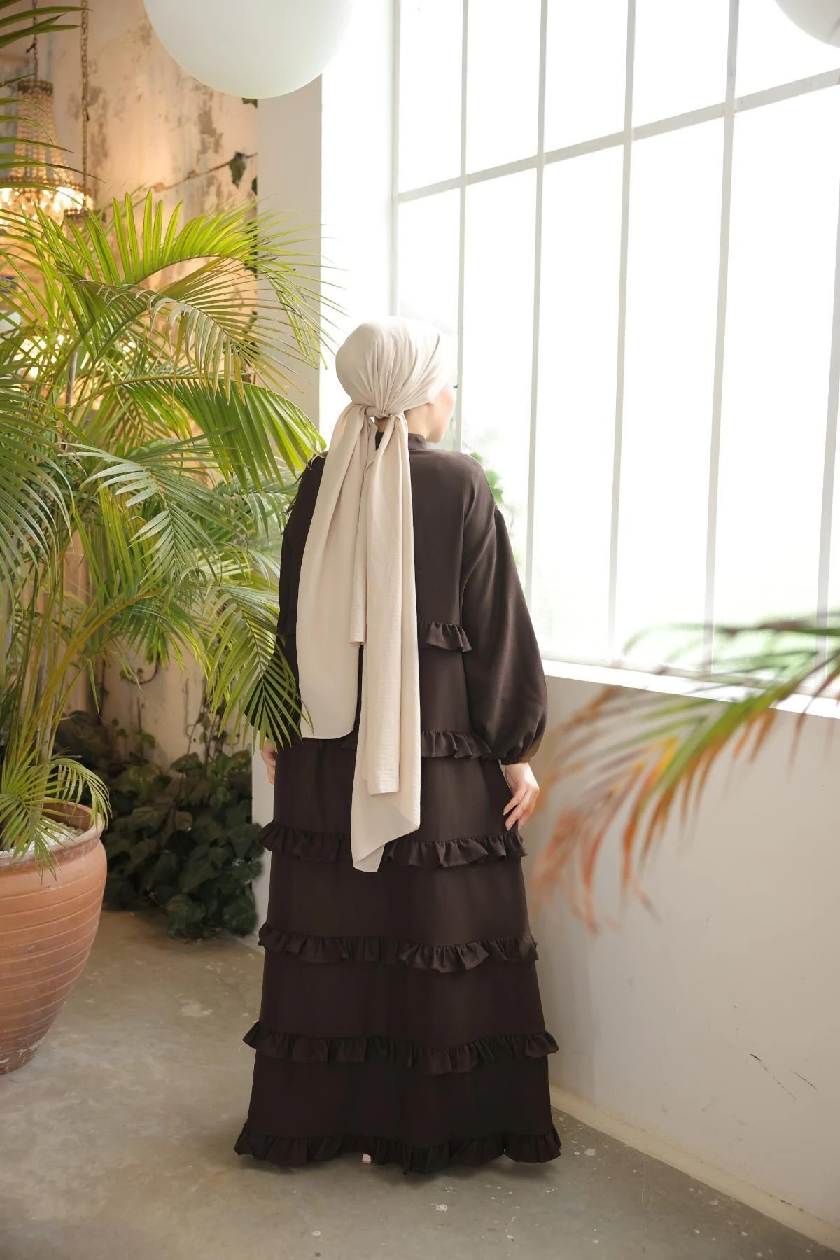 Ankanoor Fırfırlı Salaş Elbise Anka255067