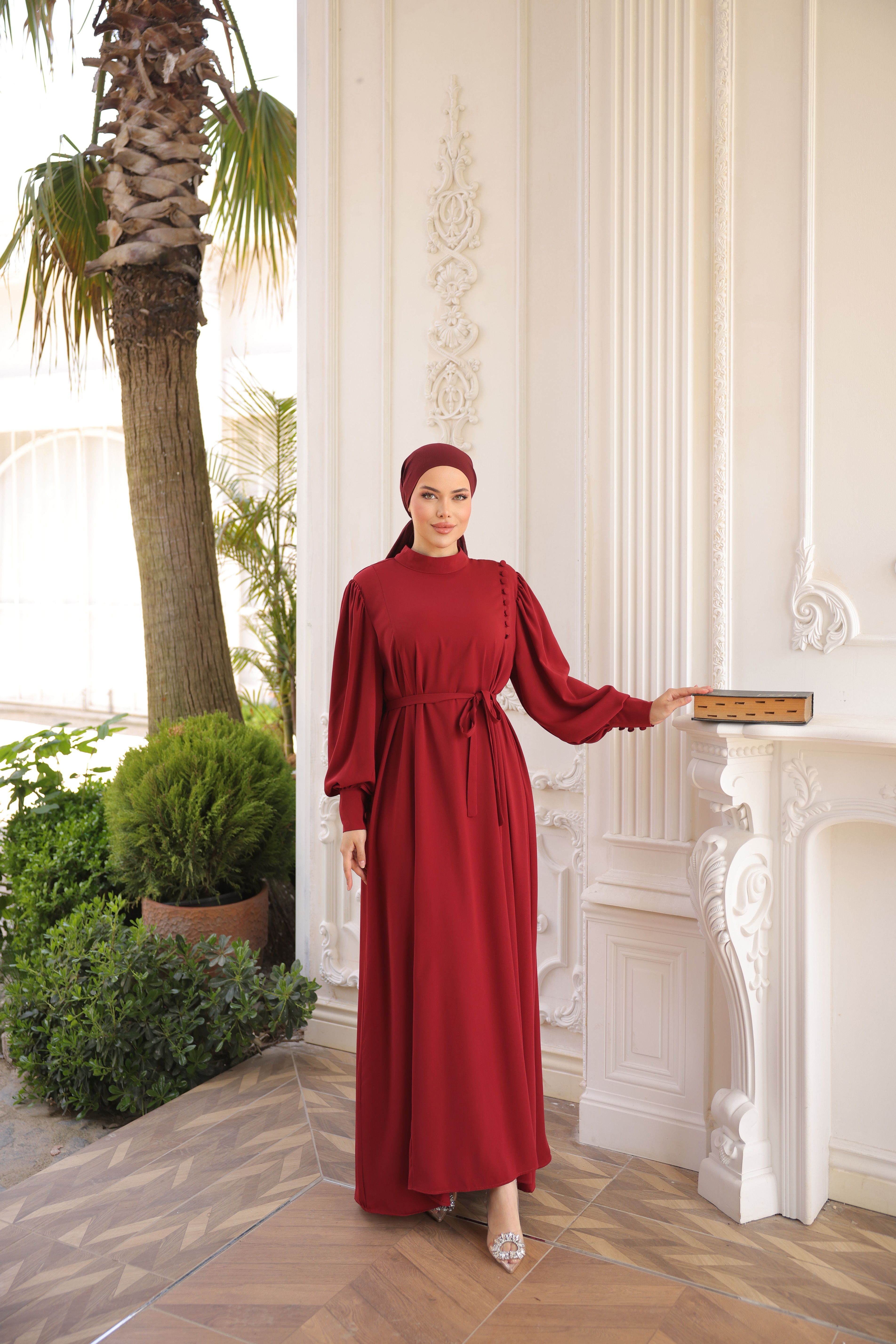 Ankanoor Yandan Kaplama Düğmeli Elbise Anka255086