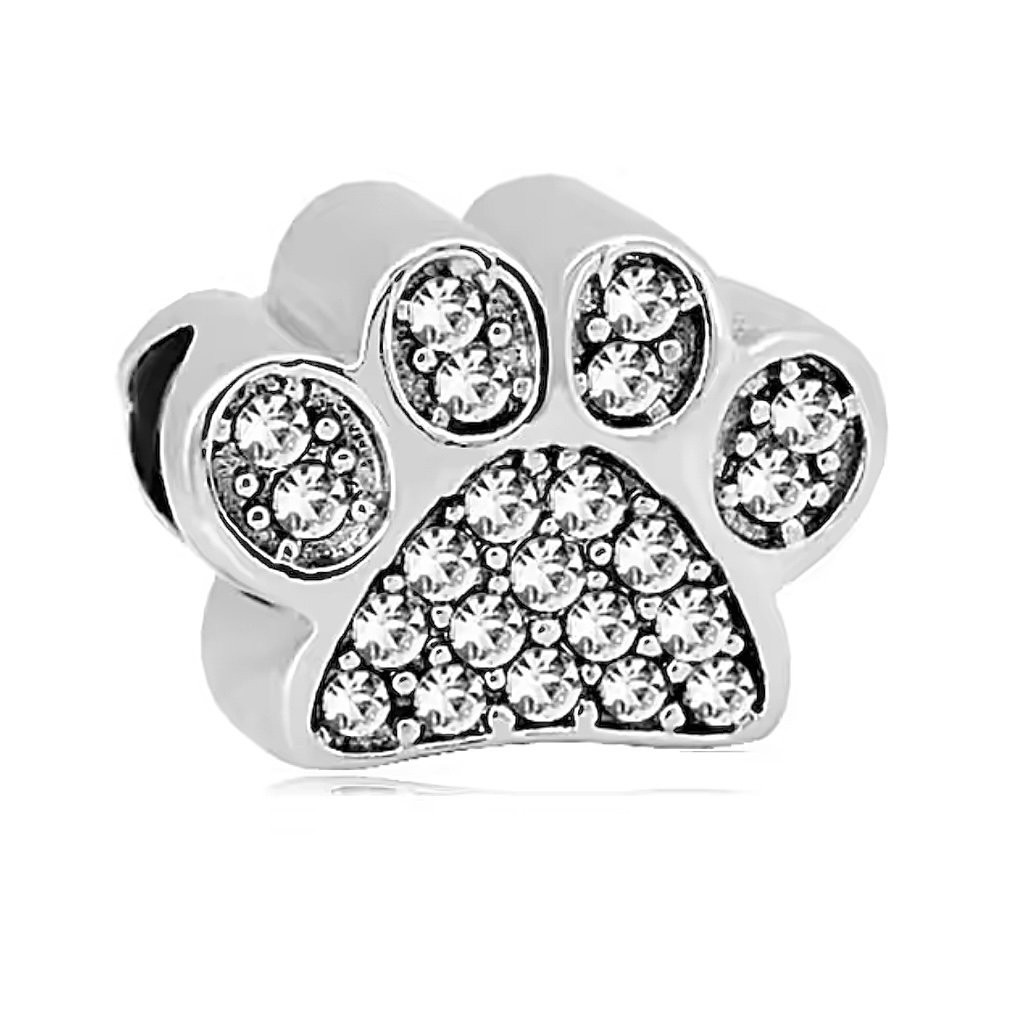 Zirkon Taşlı Pati Charm