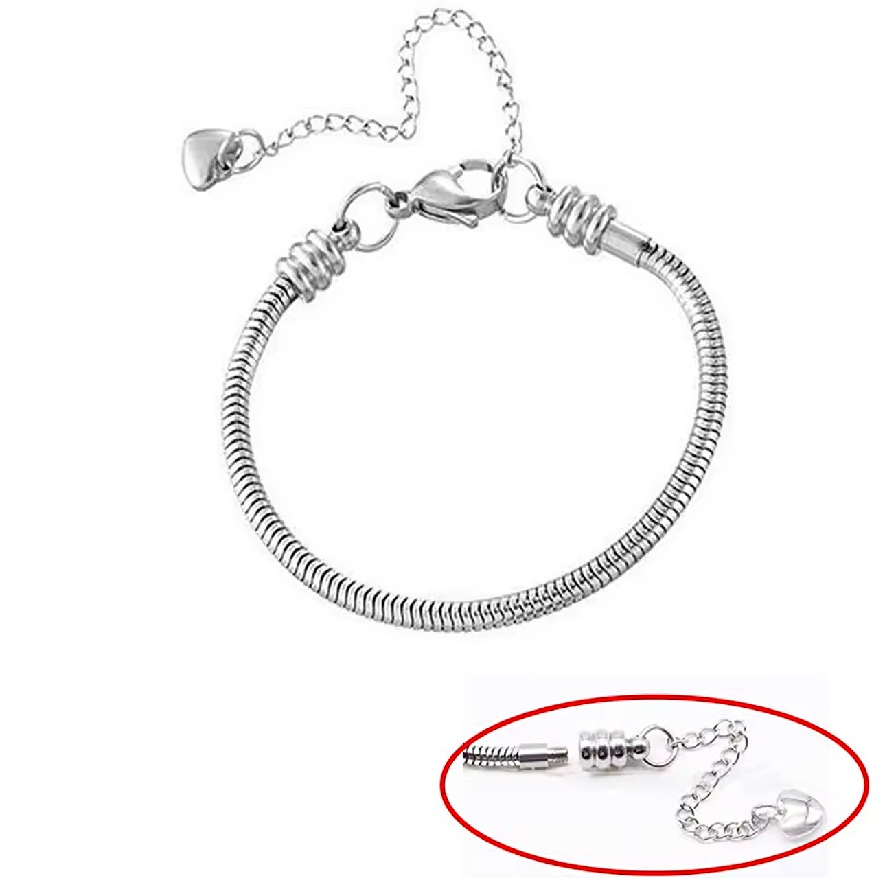 Charm Takılabilen Zincir Bileklik