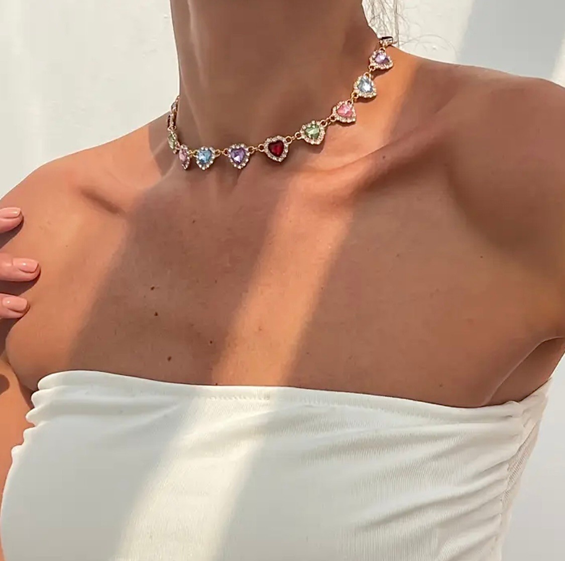 Dizili Kalpler Choker Kolye
