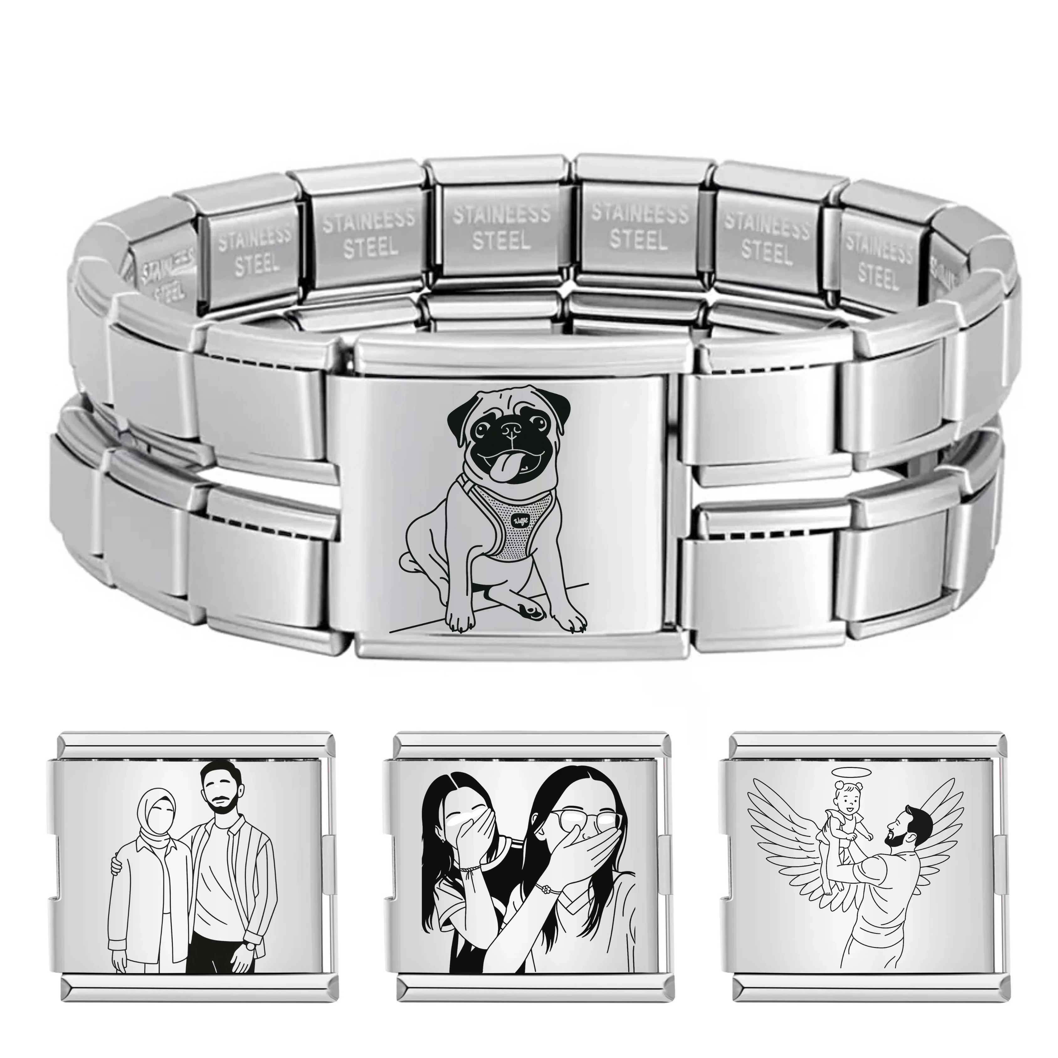 Baskılı Büyük Boy İtalyan Charm