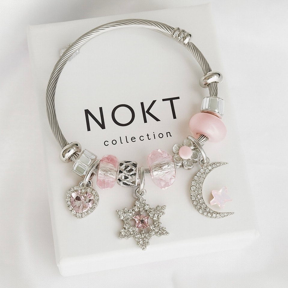 Crystal Dream Çelik Charm Bileklik