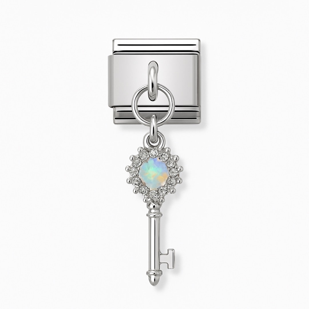 Taşlı Anahtar İtalyan Charm