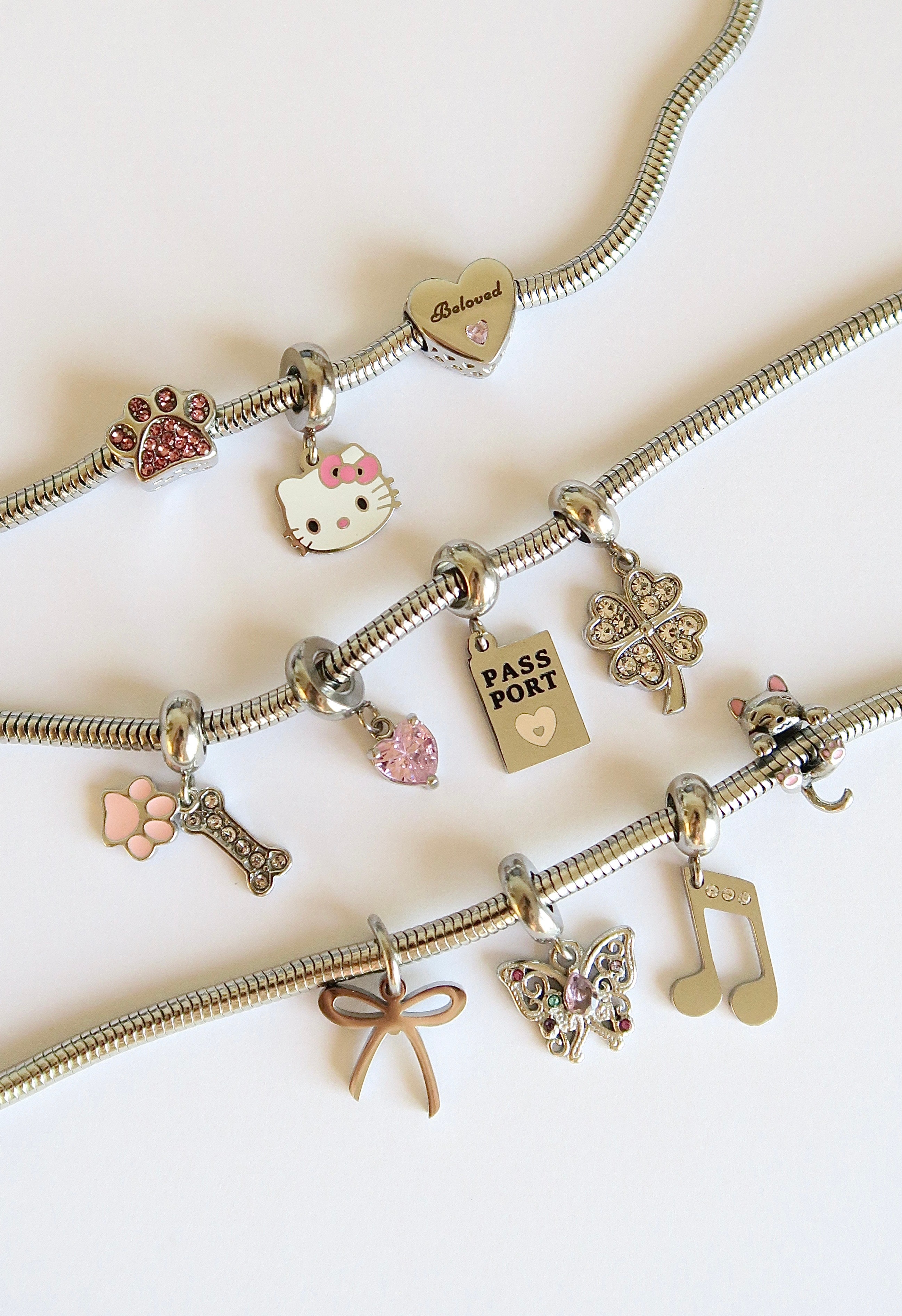 Zirkon Taşlı Kelebek Charm