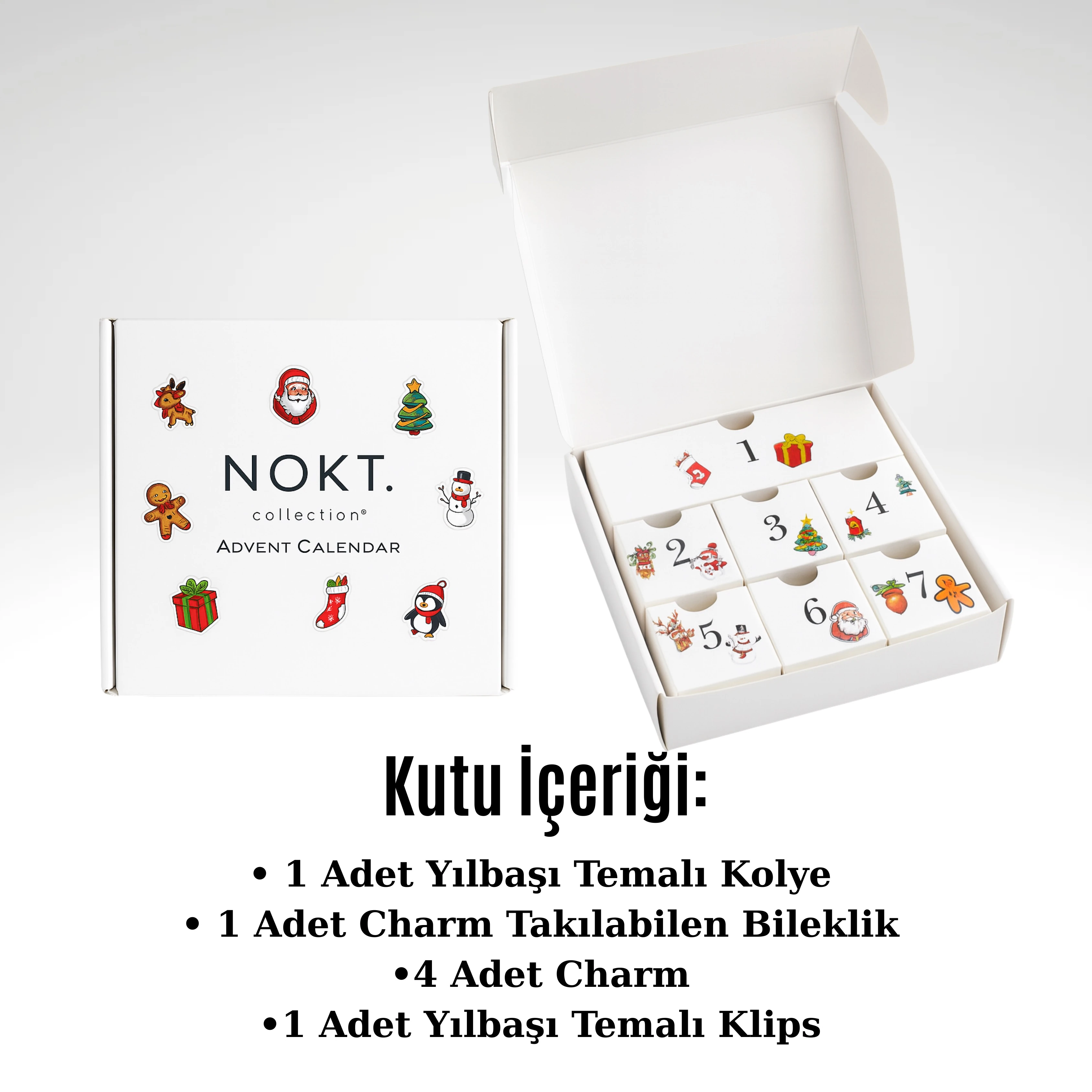 Yılbaşı Temalı Takı Advent Calendar