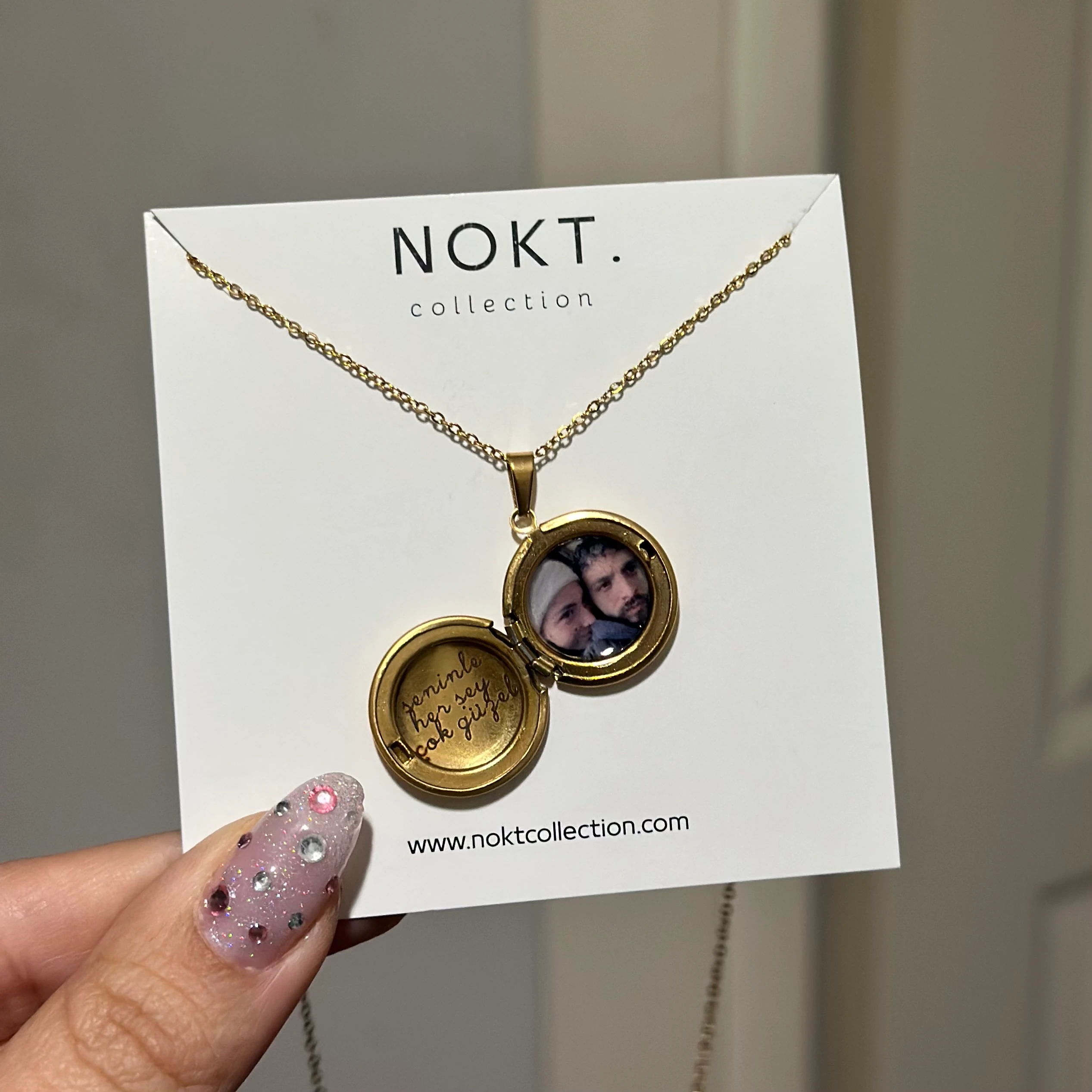 Yuvarlak Kapaklı Kolye (2cm)