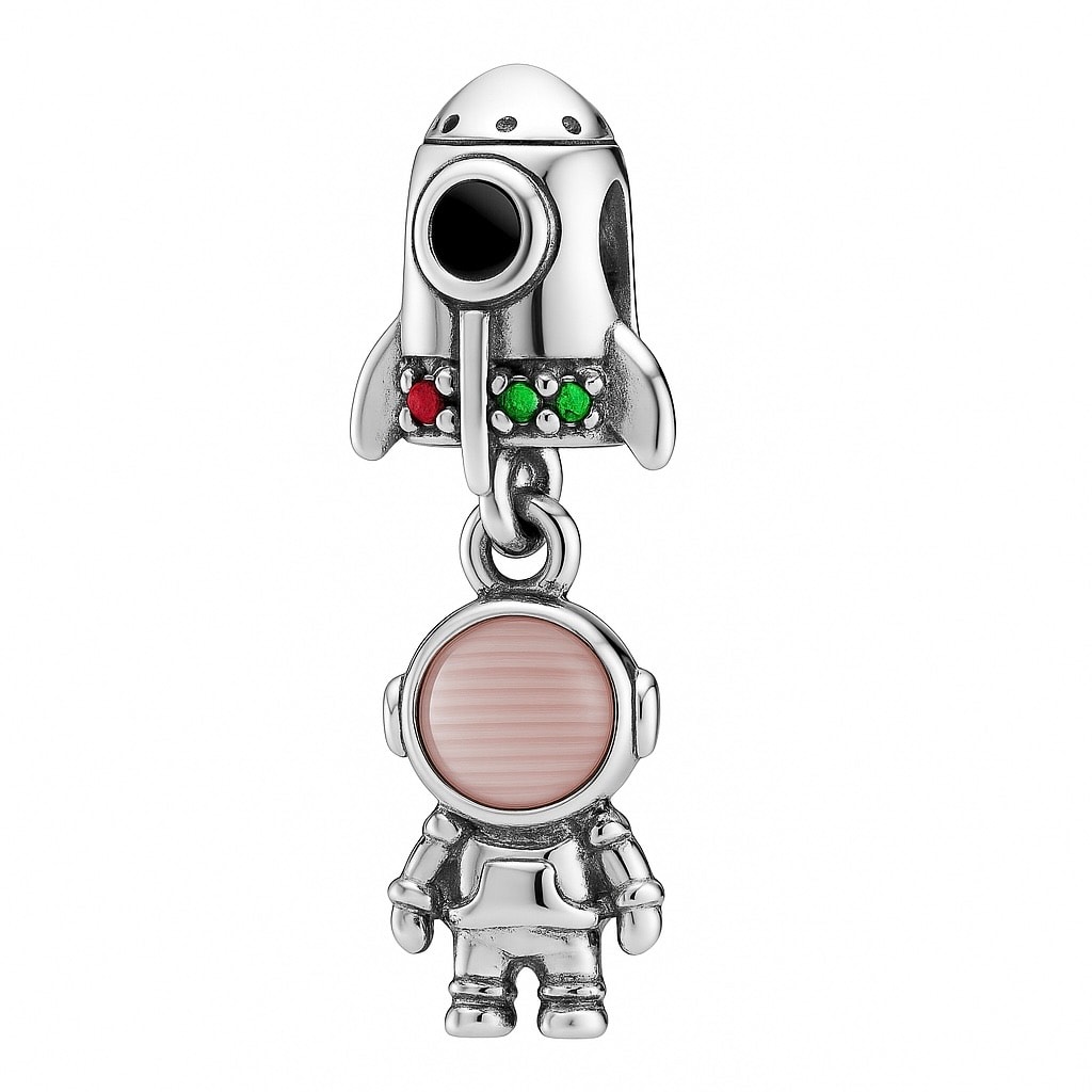 Astronot & Roket Charm