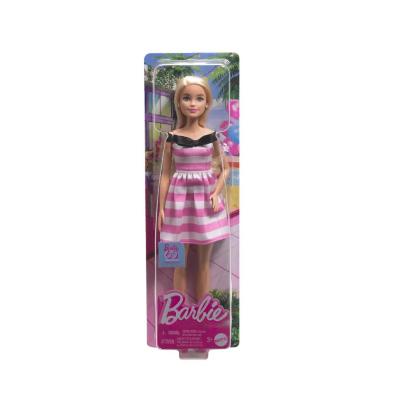 Barbie 65.Yıl Özel Pembe Elbiseli Bebek image