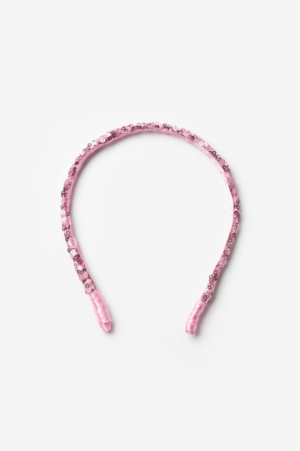 Pembe Pullu Kız Çocuk Taç image