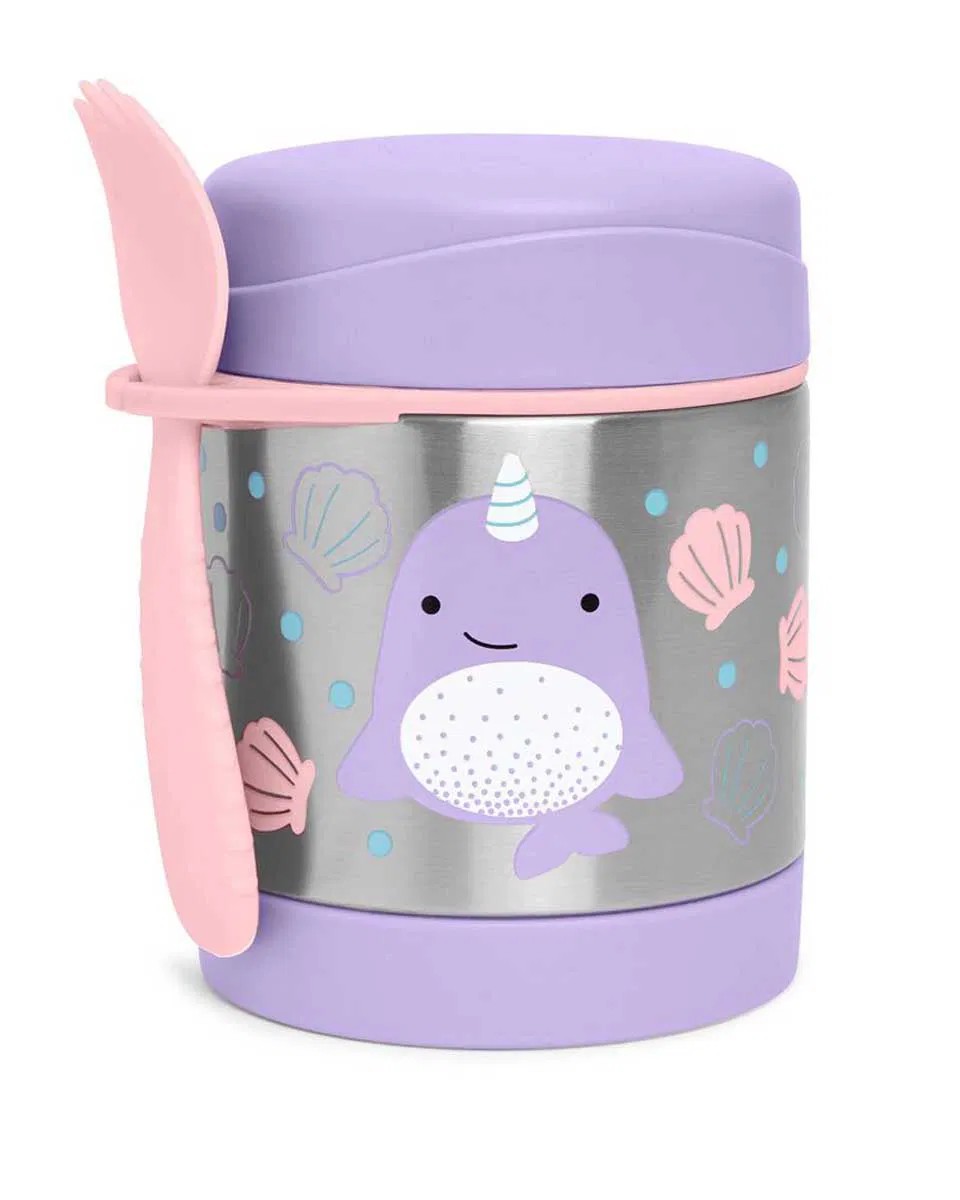 Skip Hop Paslanmaz Çelik Mama Saklama Termosu Narwhal Set