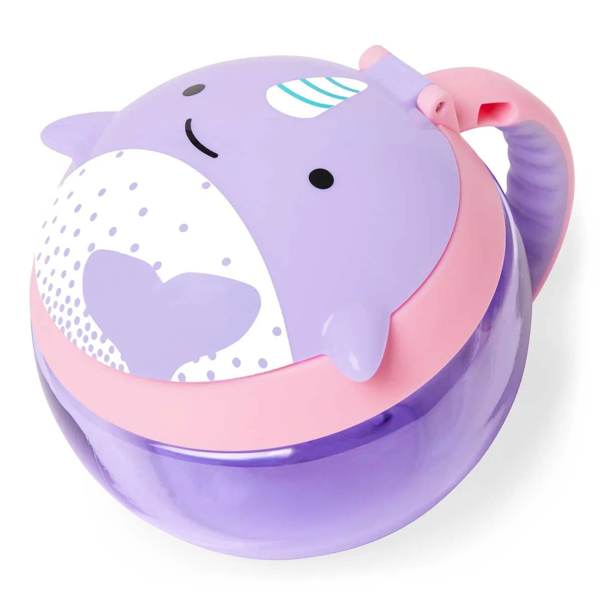 Skip Hop Zoo Kapaklı Çerez Taşıma Kabı Narwhal image