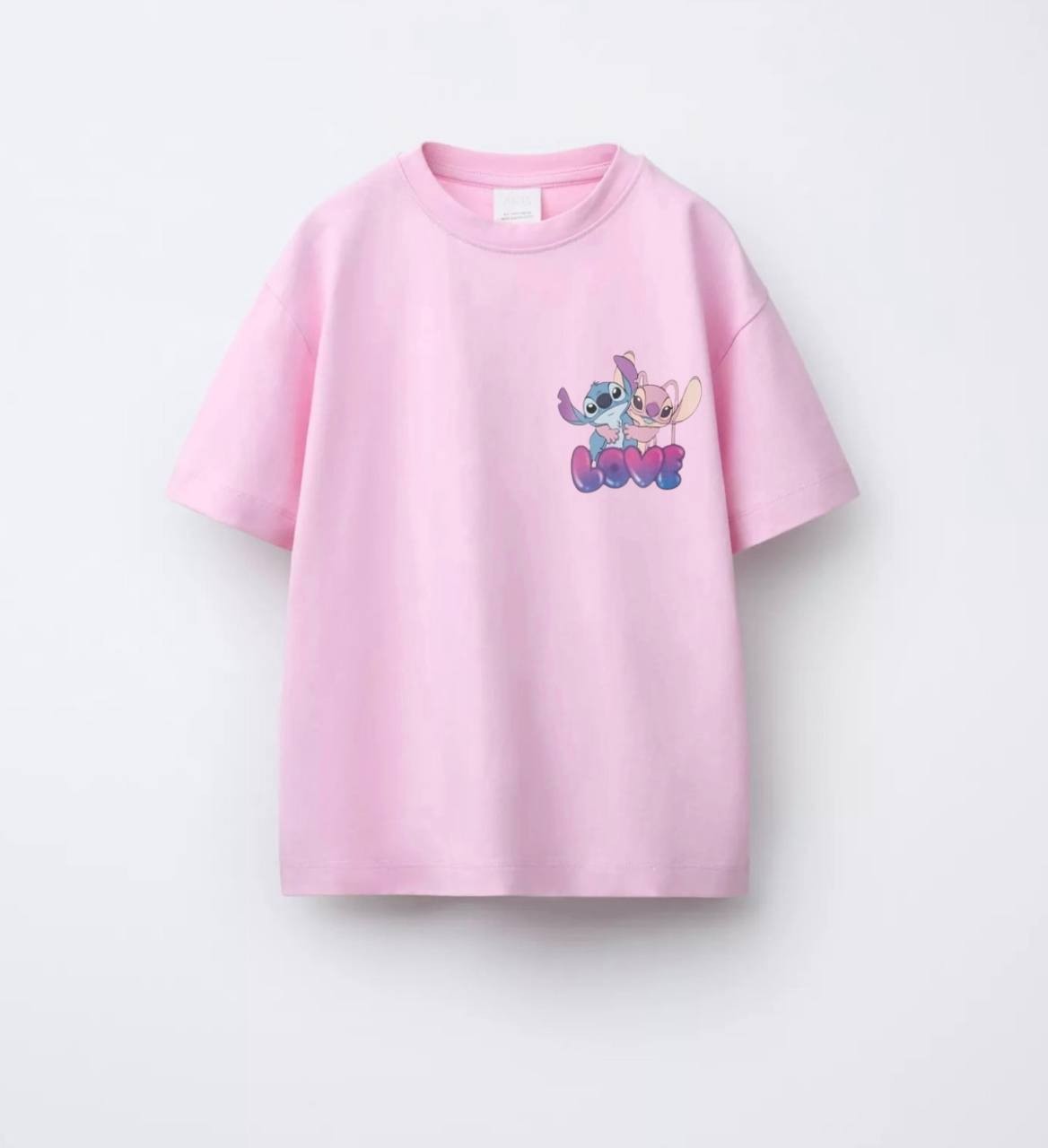 pembe angel stıtch tişört